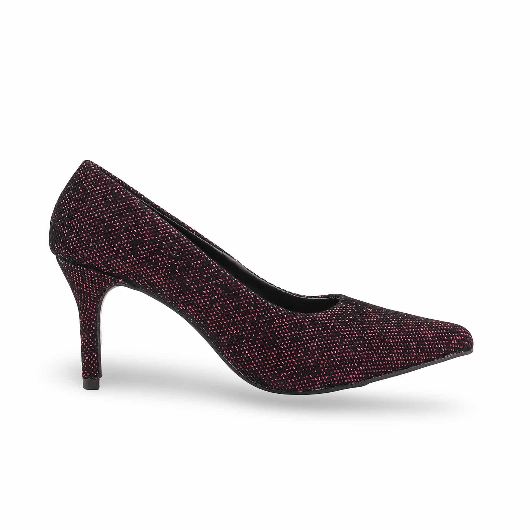 Maroon Court Shoes For Ladies WN7580 - Image 2