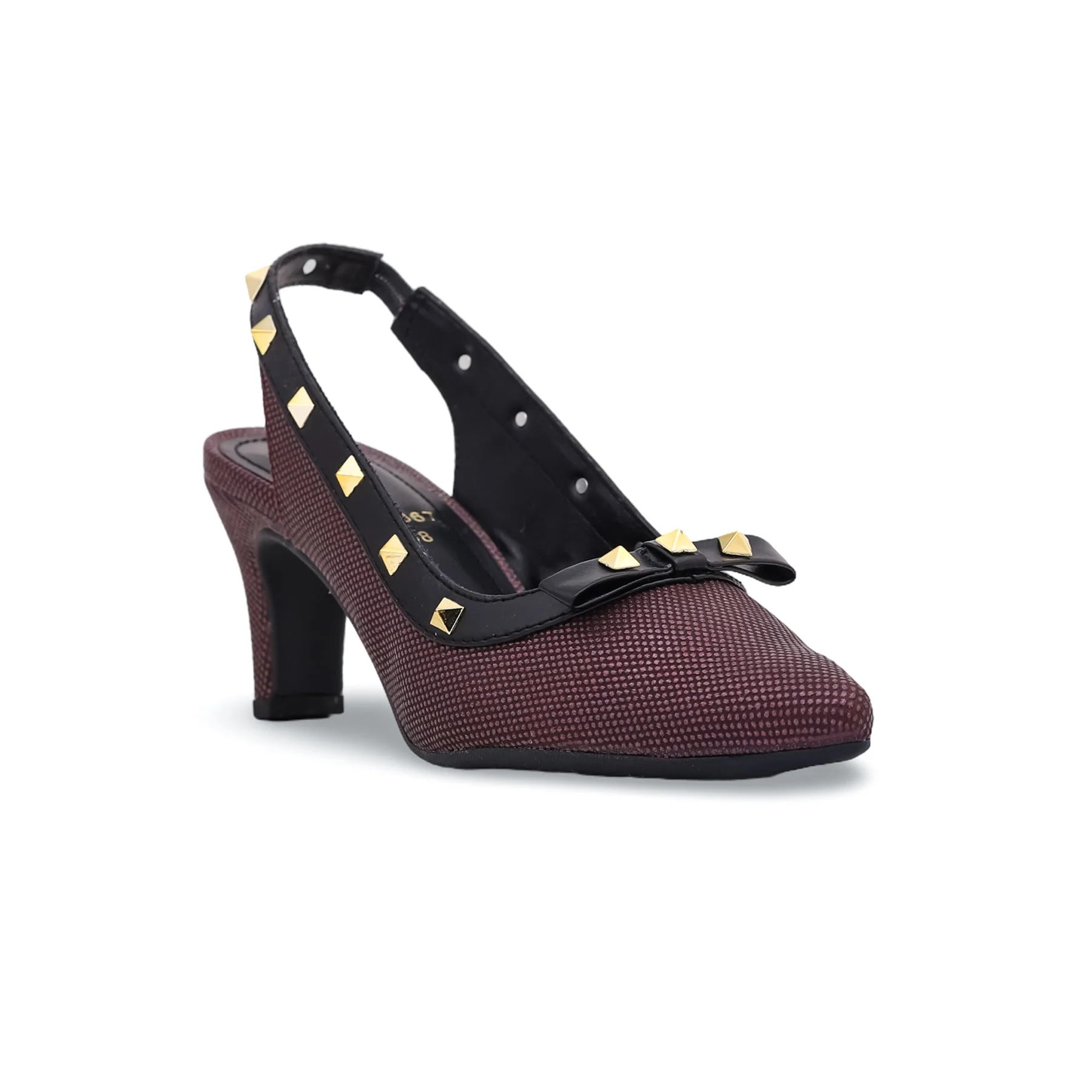 Maroon Court Shoes WN7367 - Image 2