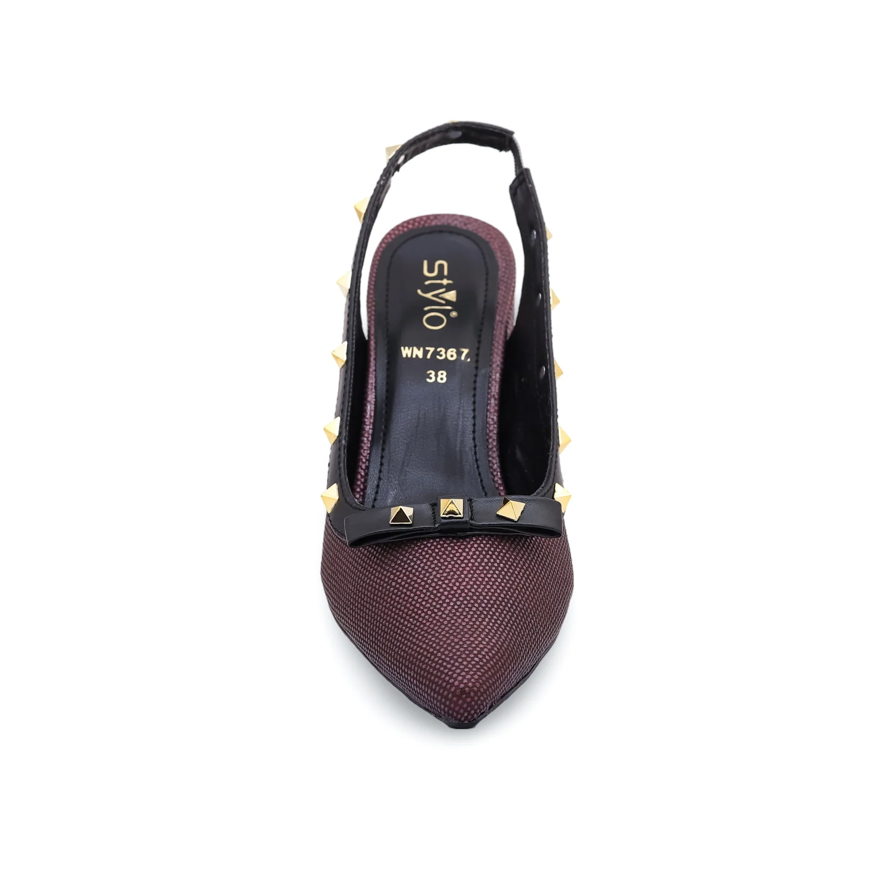 Maroon Court Shoes WN7367 - Image 3