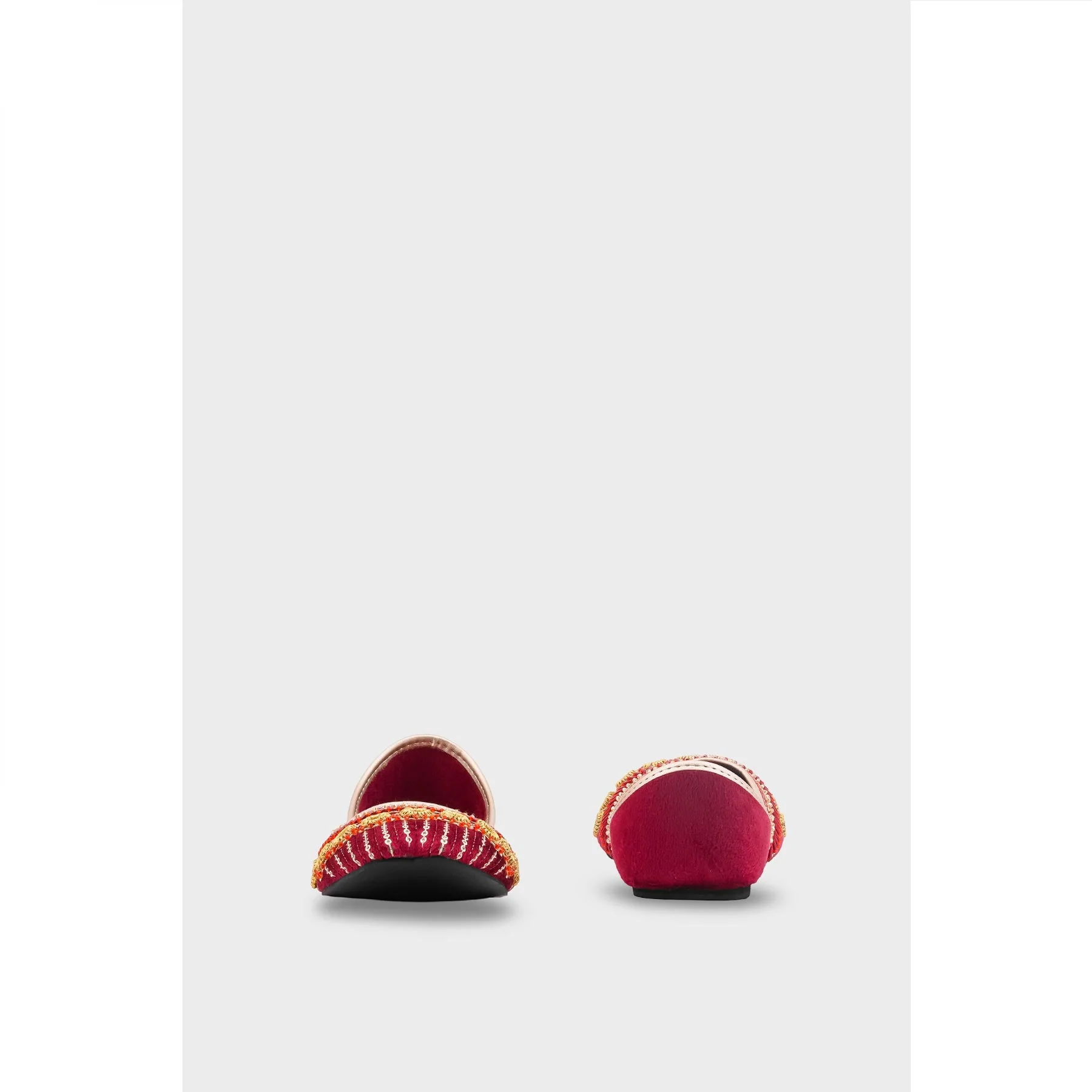 Maroon Khussa For Women EC8618 - Image 3