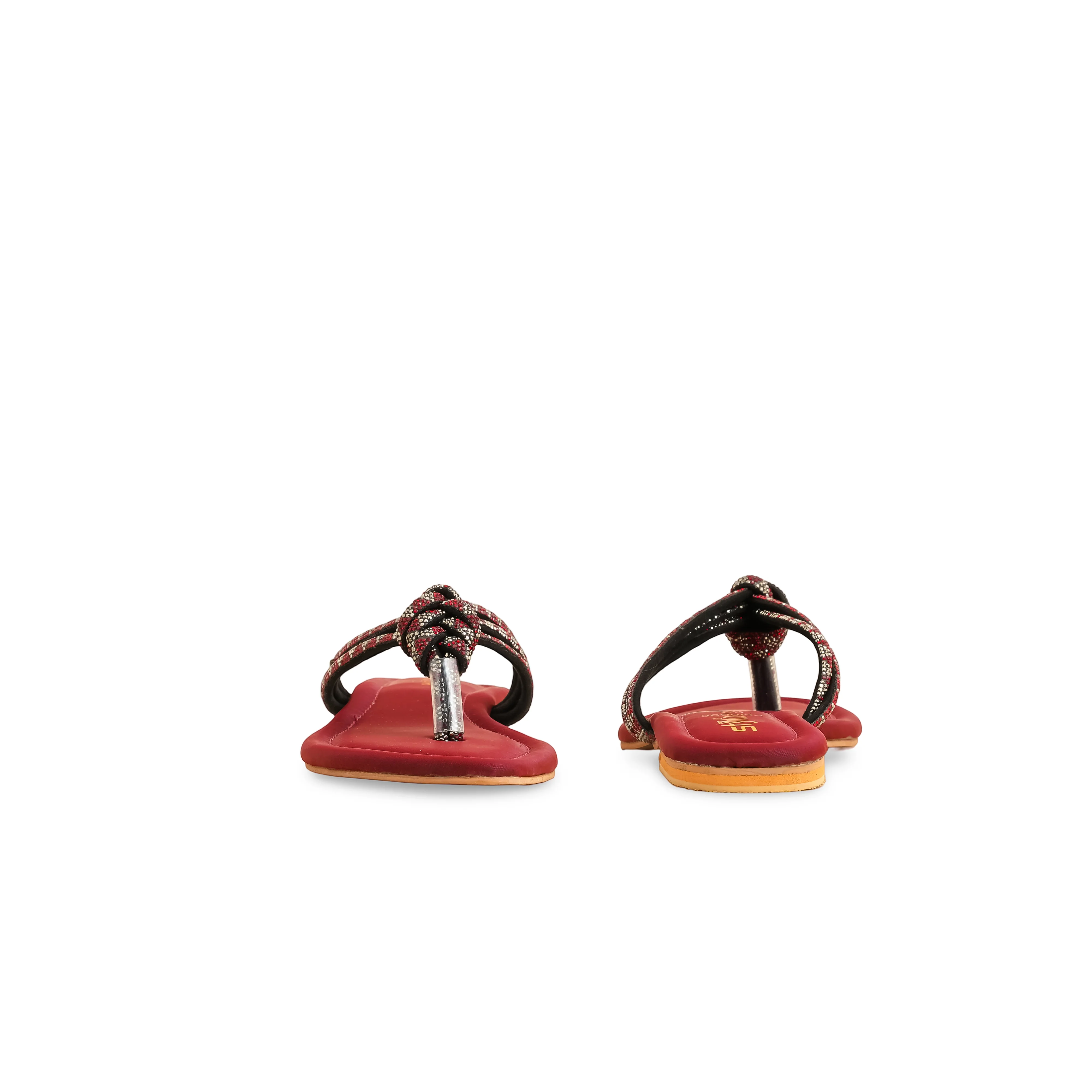 Maroon Fancy Chappal FN0808 - Image 4