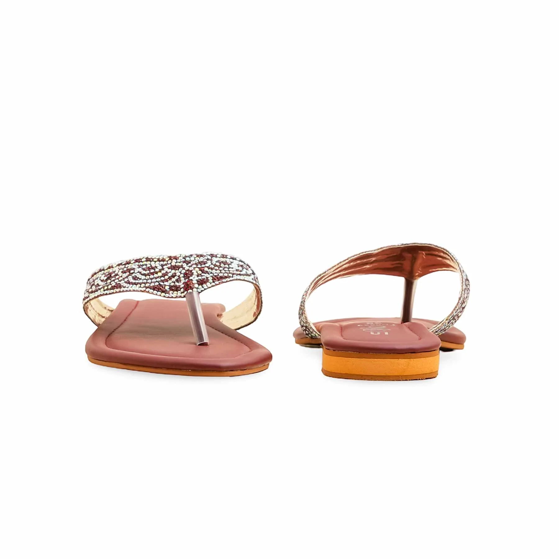 Maroon Fancy Chappal FN0820 - Image 4