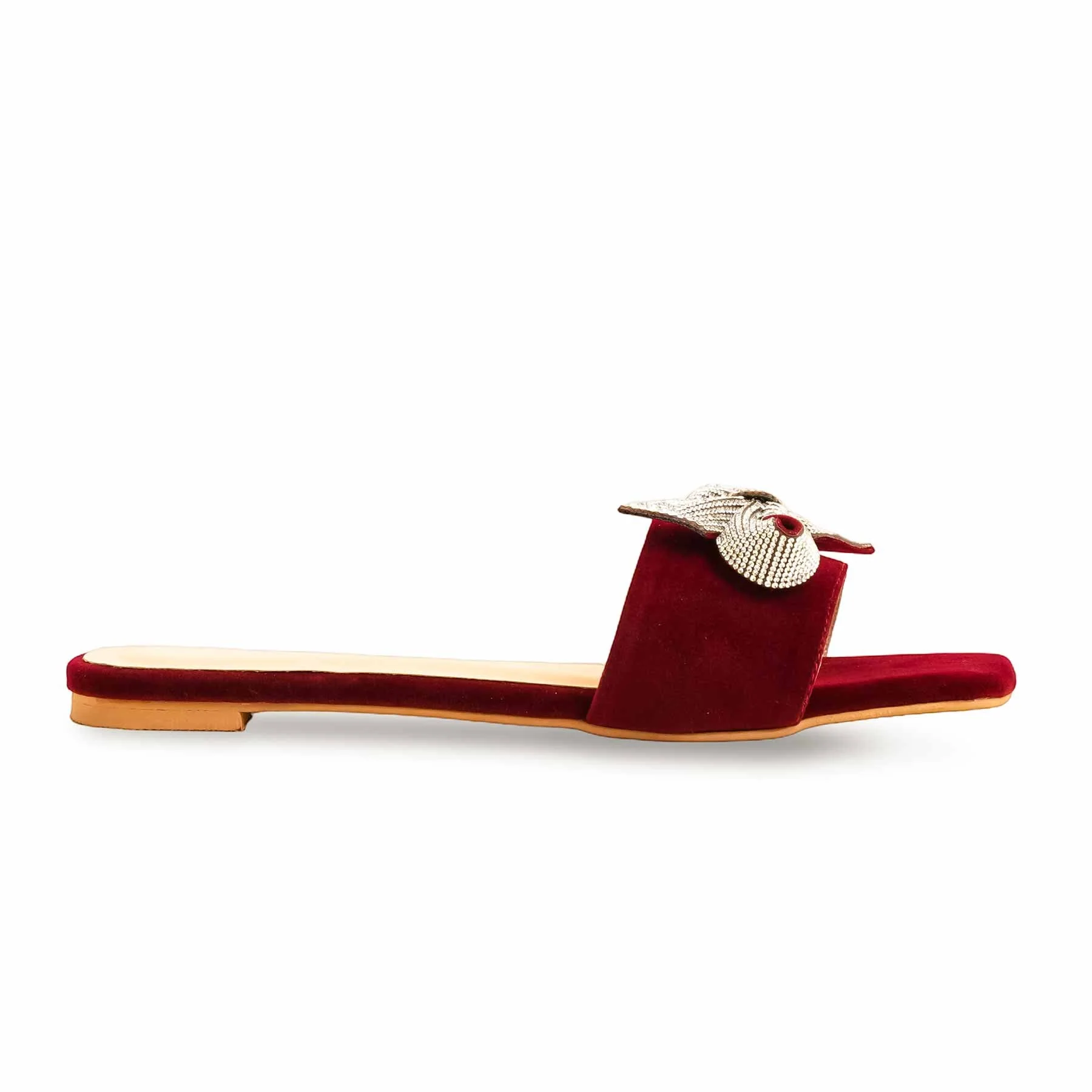 Maroon Fancy Slipper FN7881 - Image 2