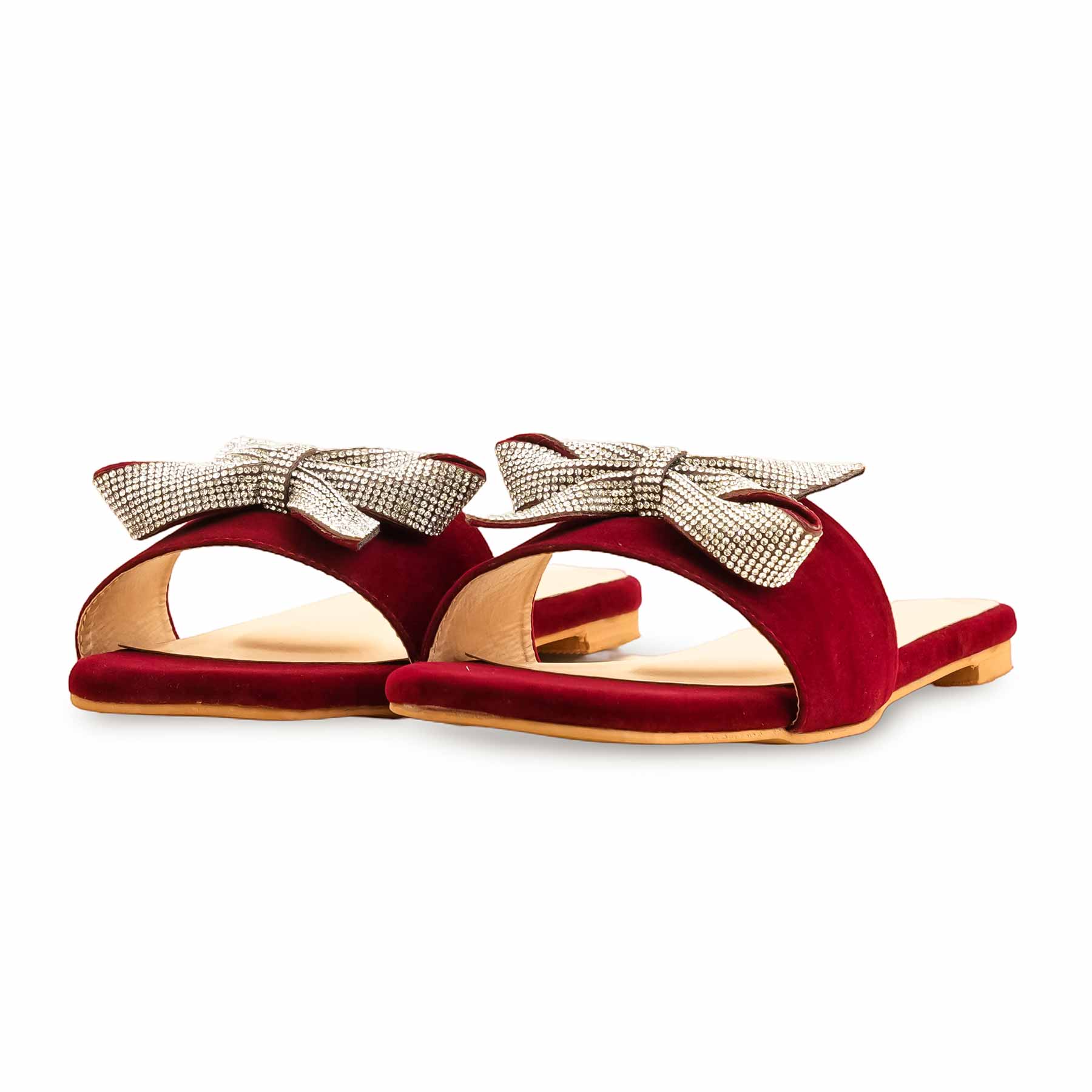 Maroon Fancy Slipper FN7881 - Image 3