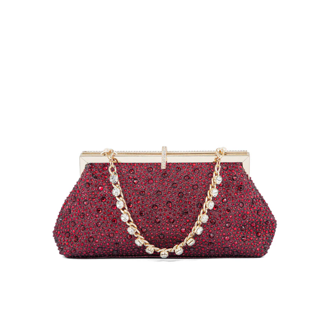 Maroon Fancy Clutch P24195 - Image 2