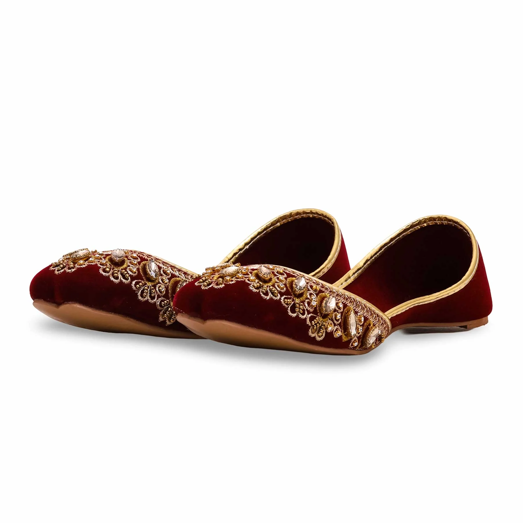 Maroon Fancy Khussa EC8513 - Image 3