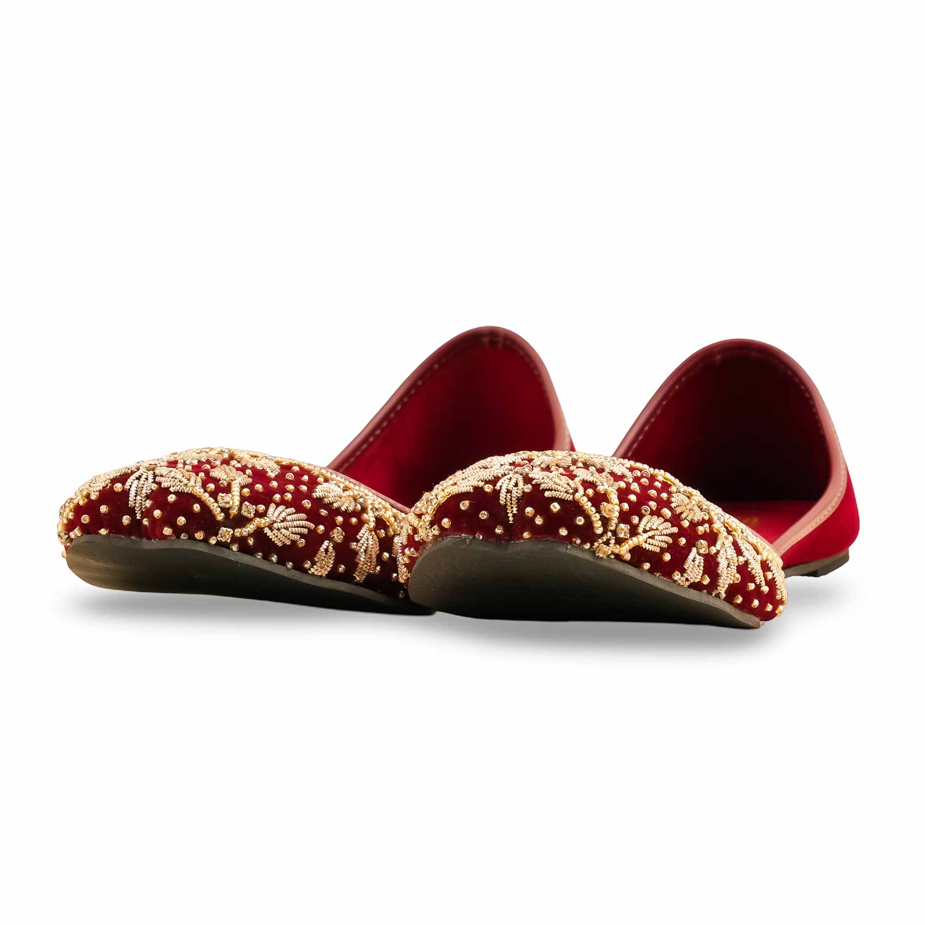 Maroon Fancy Khussa EC8565 - Image 3