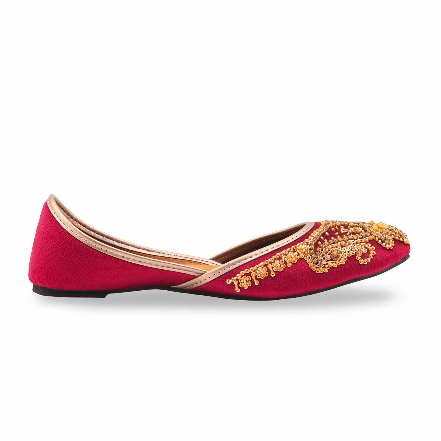 Maroon Fancy Khussa For Ladies EC8604 - Image 3