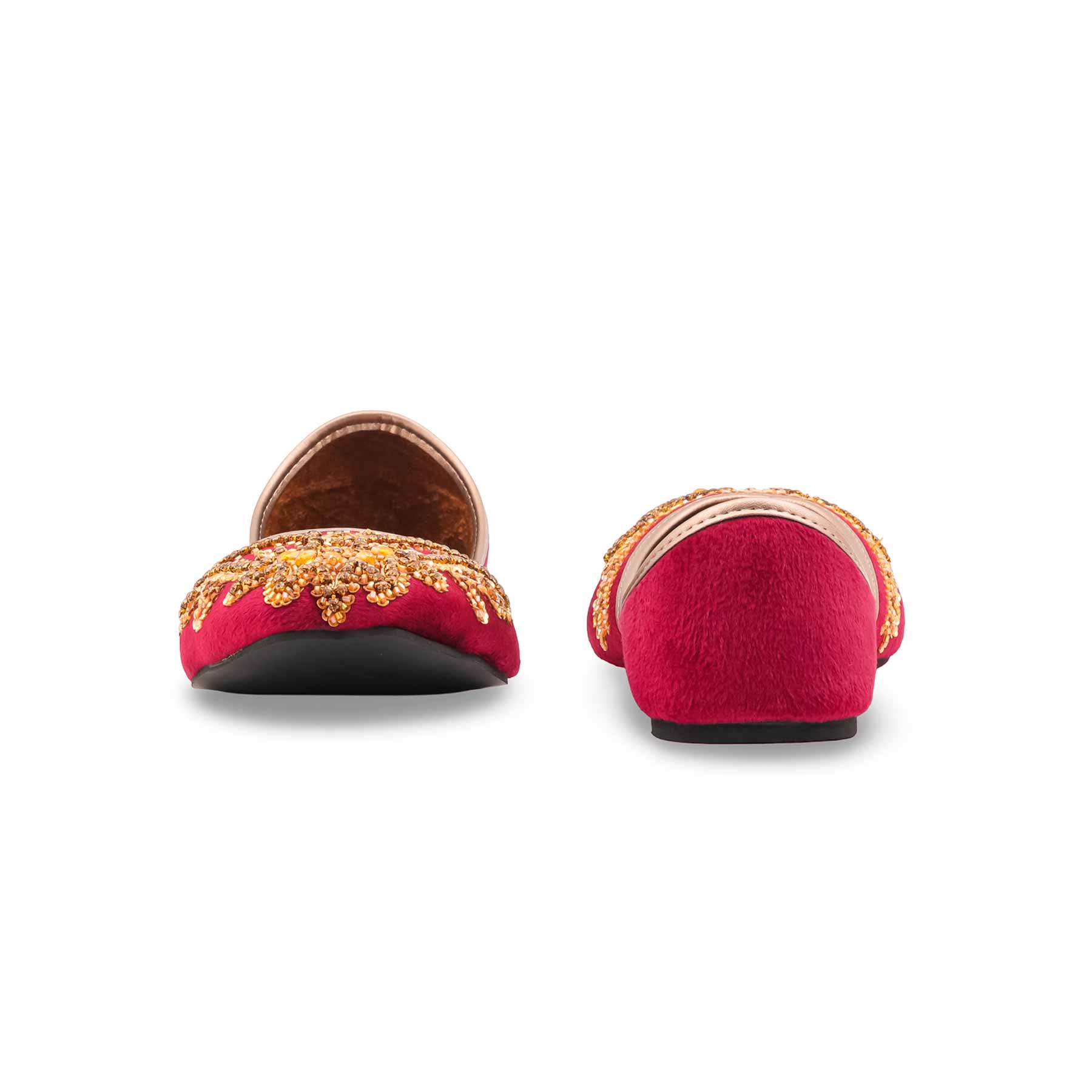Maroon Fancy Khussa For Ladies EC8604 - Image 5