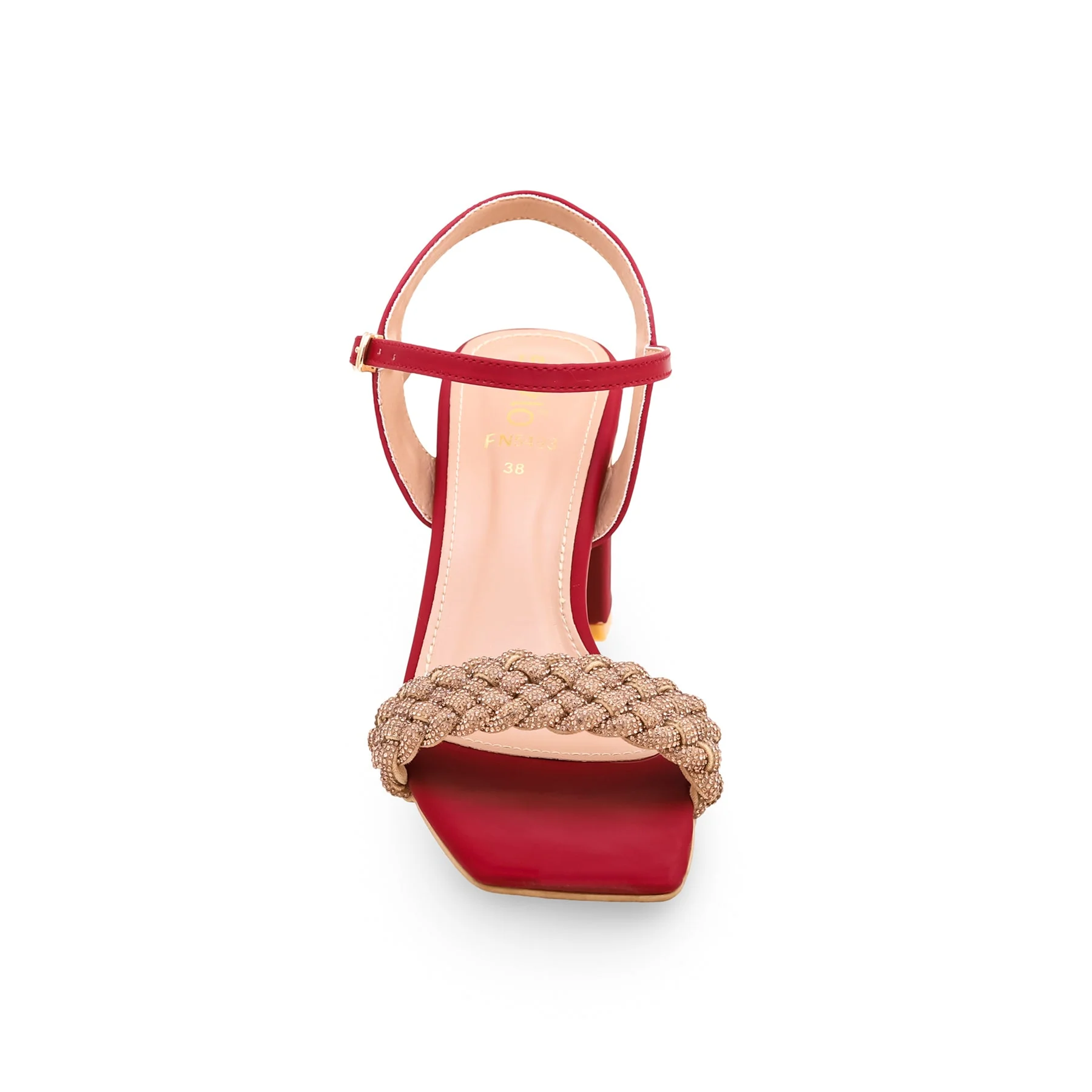 Maroon Fancy Sandal FN5493 - Image 3