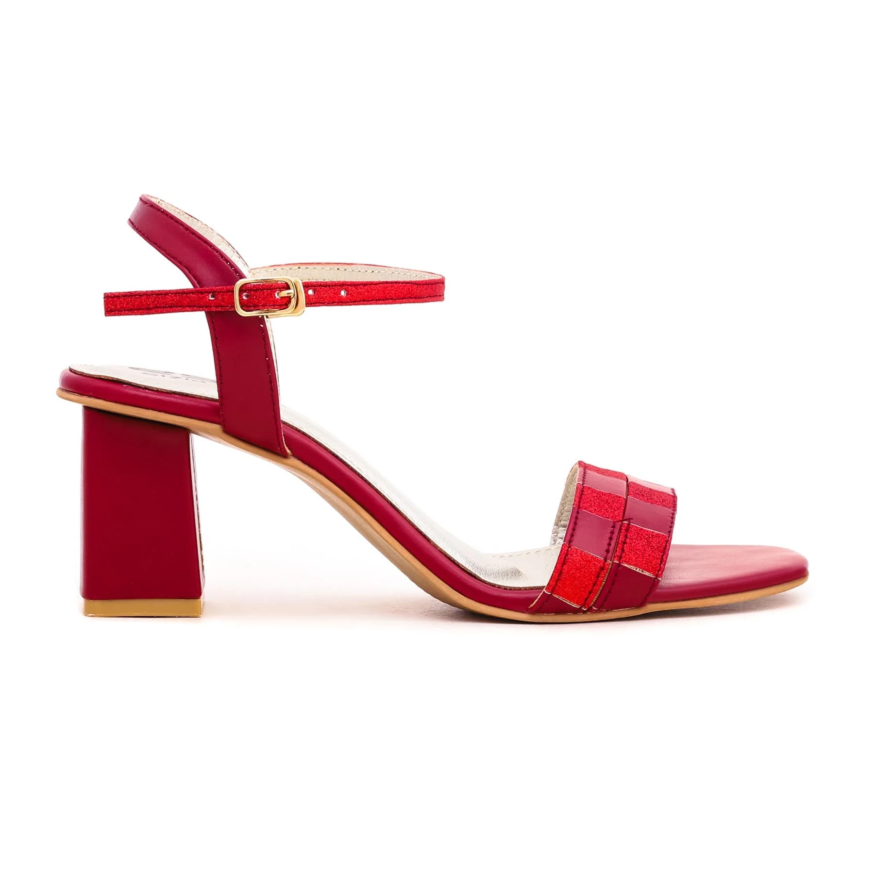 Maroon Fancy Sandal FN5563 - Image 2