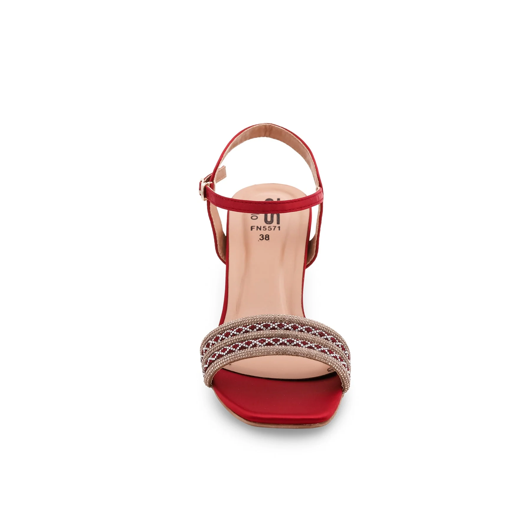 Maroon Fancy Sandal FN5571 - Image 4