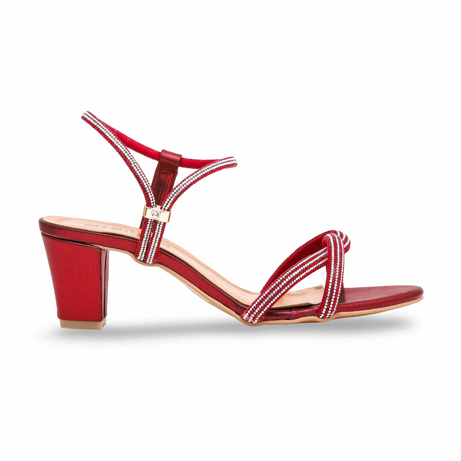 Maroon Fancy Sandal FN5905 - Image 2