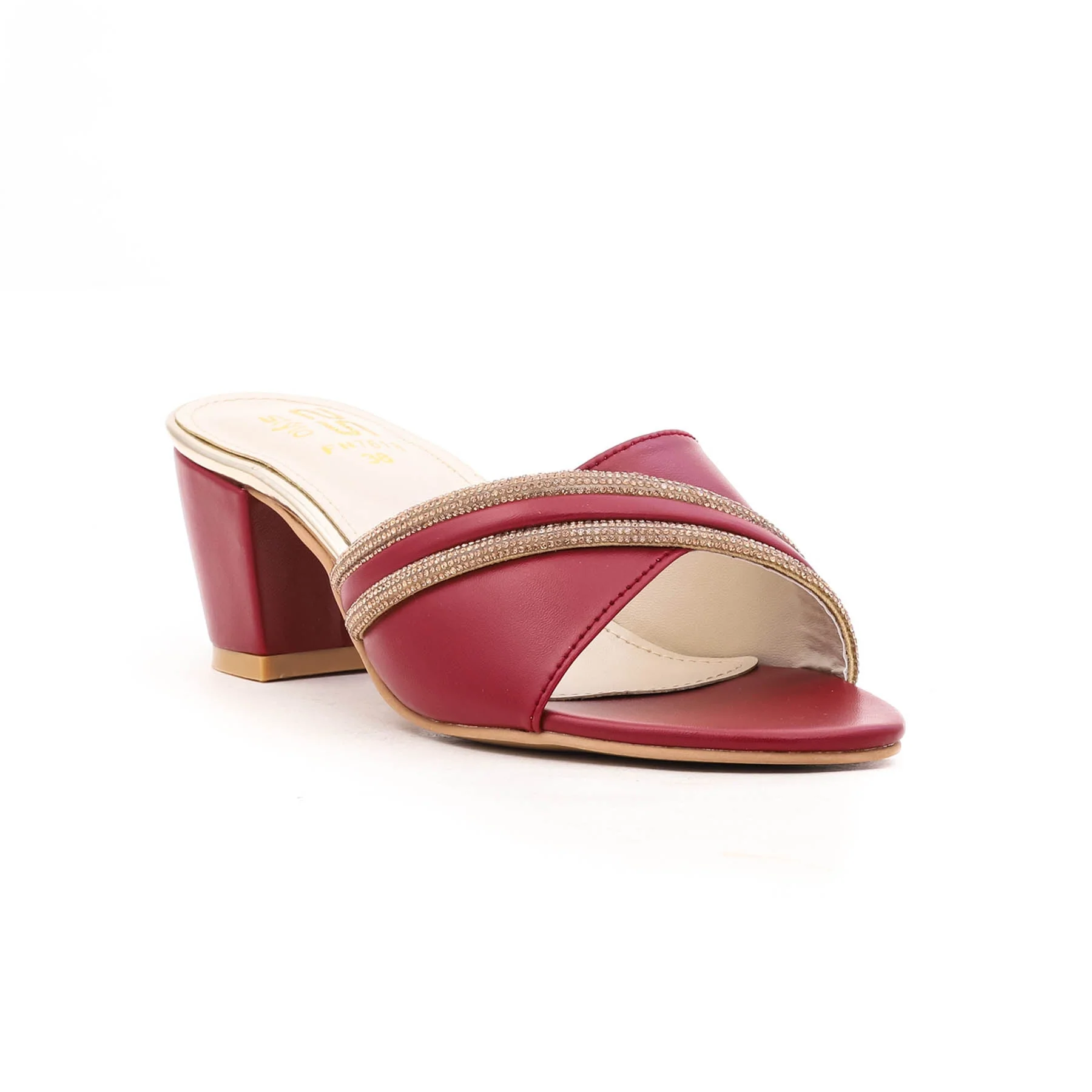 Maroon Fancy Slipper FN7618 - Image 2