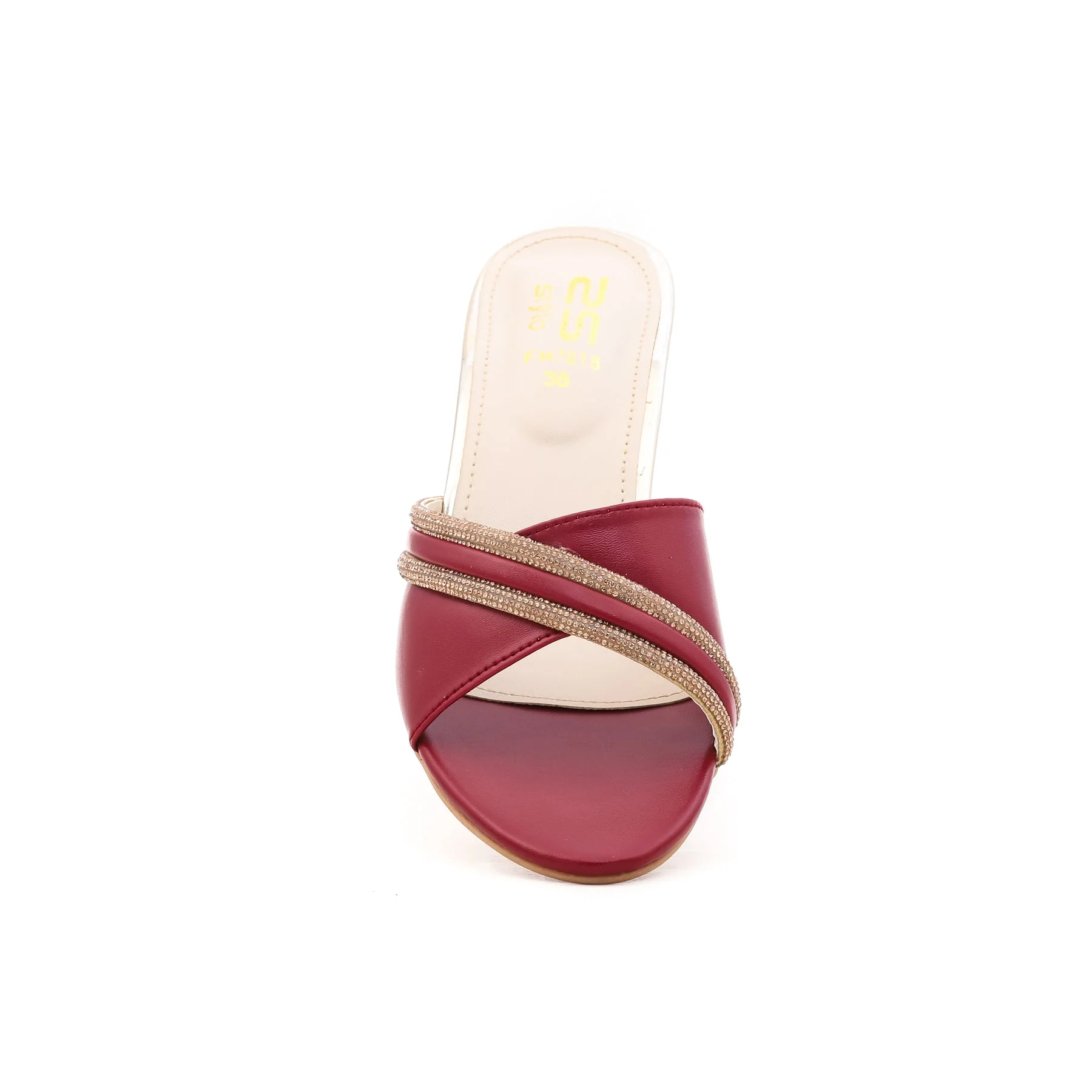 Maroon Fancy Slipper FN7618 - Image 3