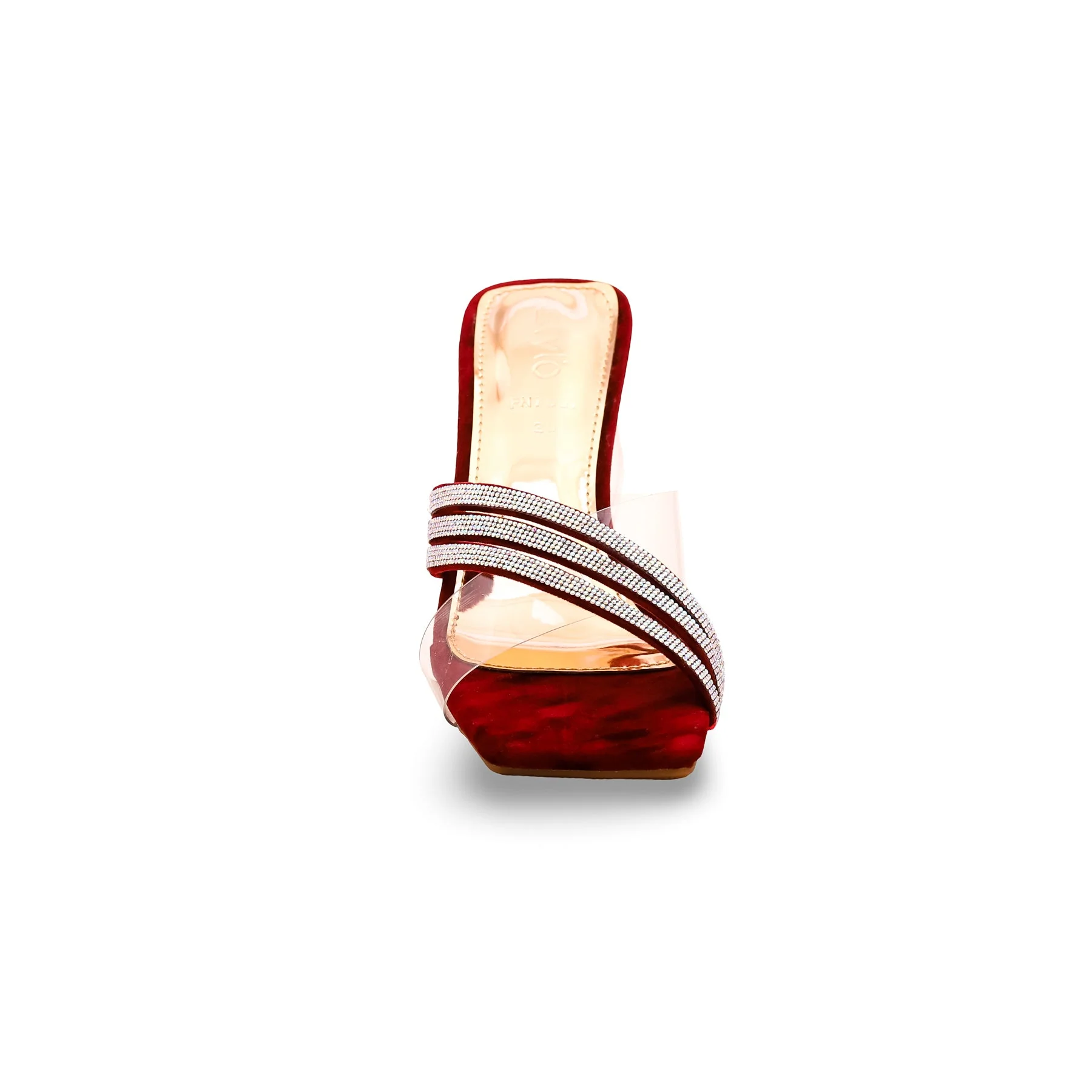 Maroon Fancy Slipper FN7667 - Image 3