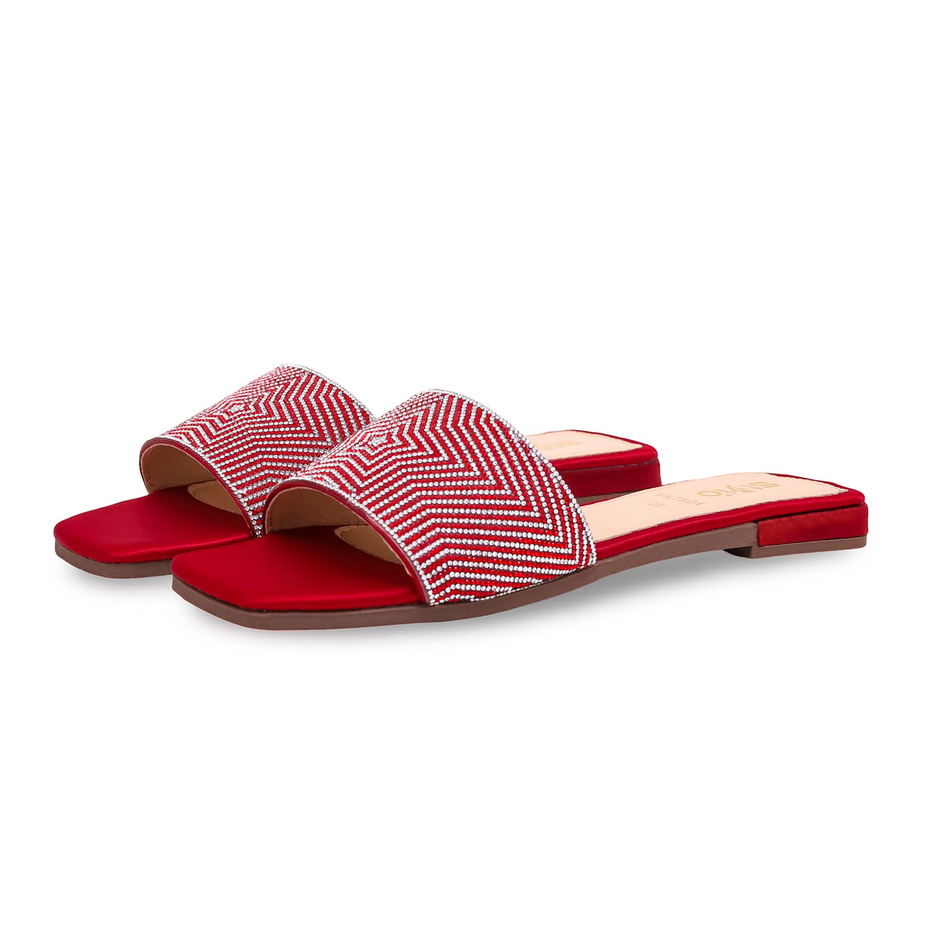 Maroon Fancy Slipper FN7804 - Image 3