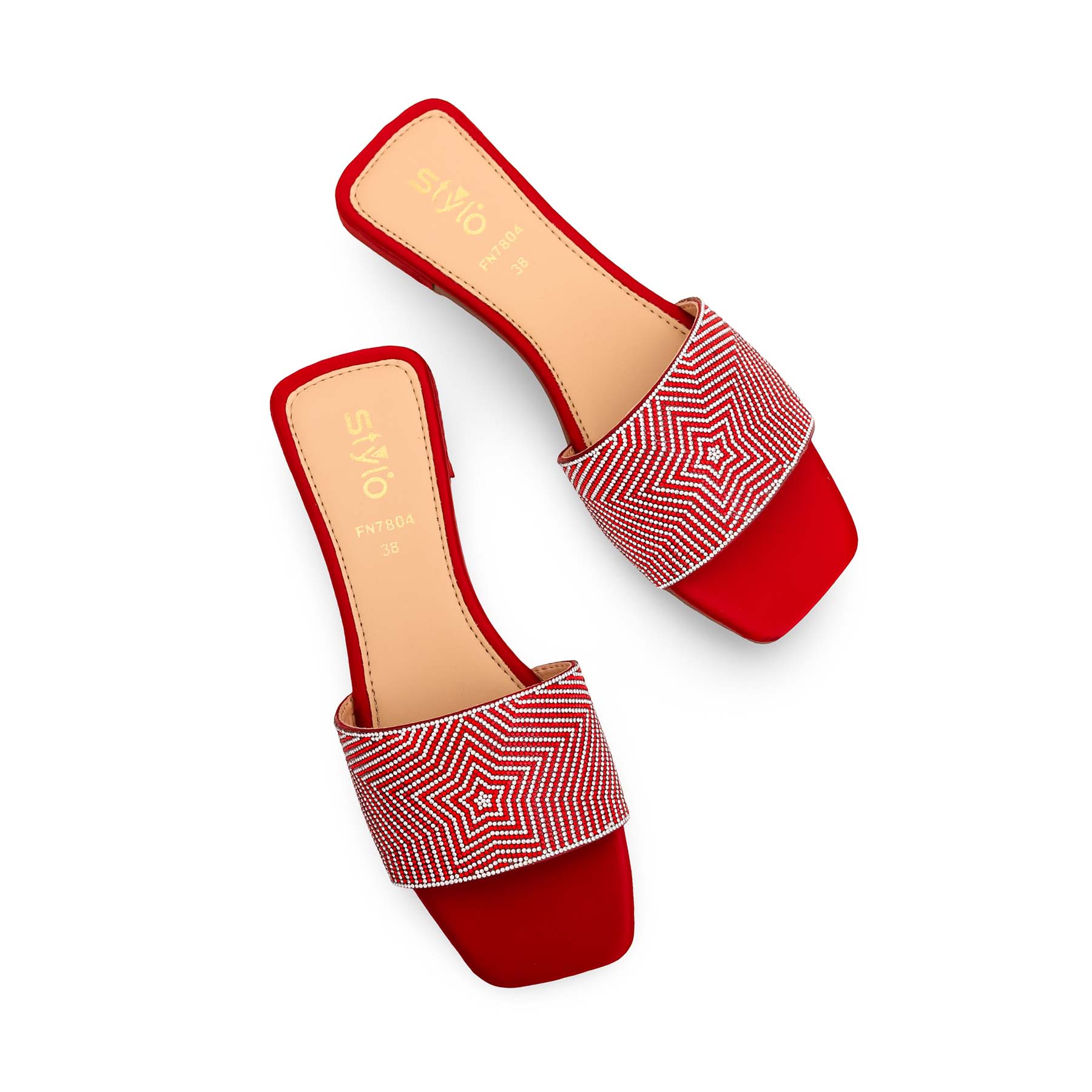 Maroon Fancy Slipper FN7804 - Image 5
