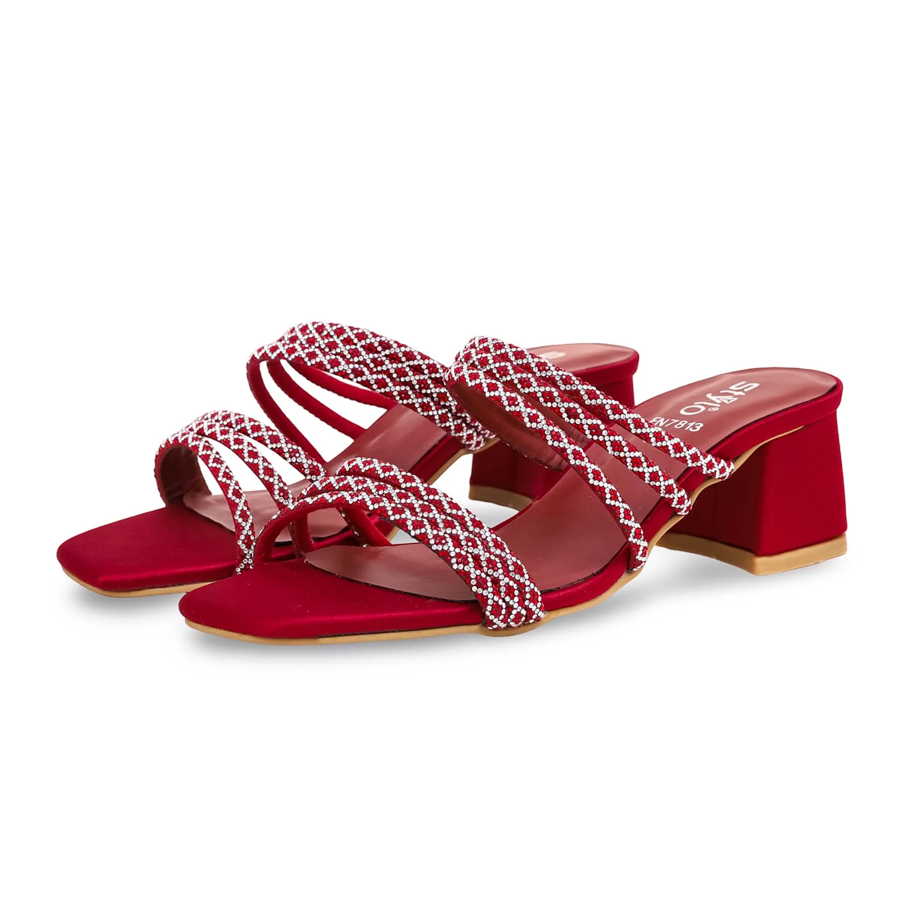 Maroon Fancy Slipper FN7813 - Image 3