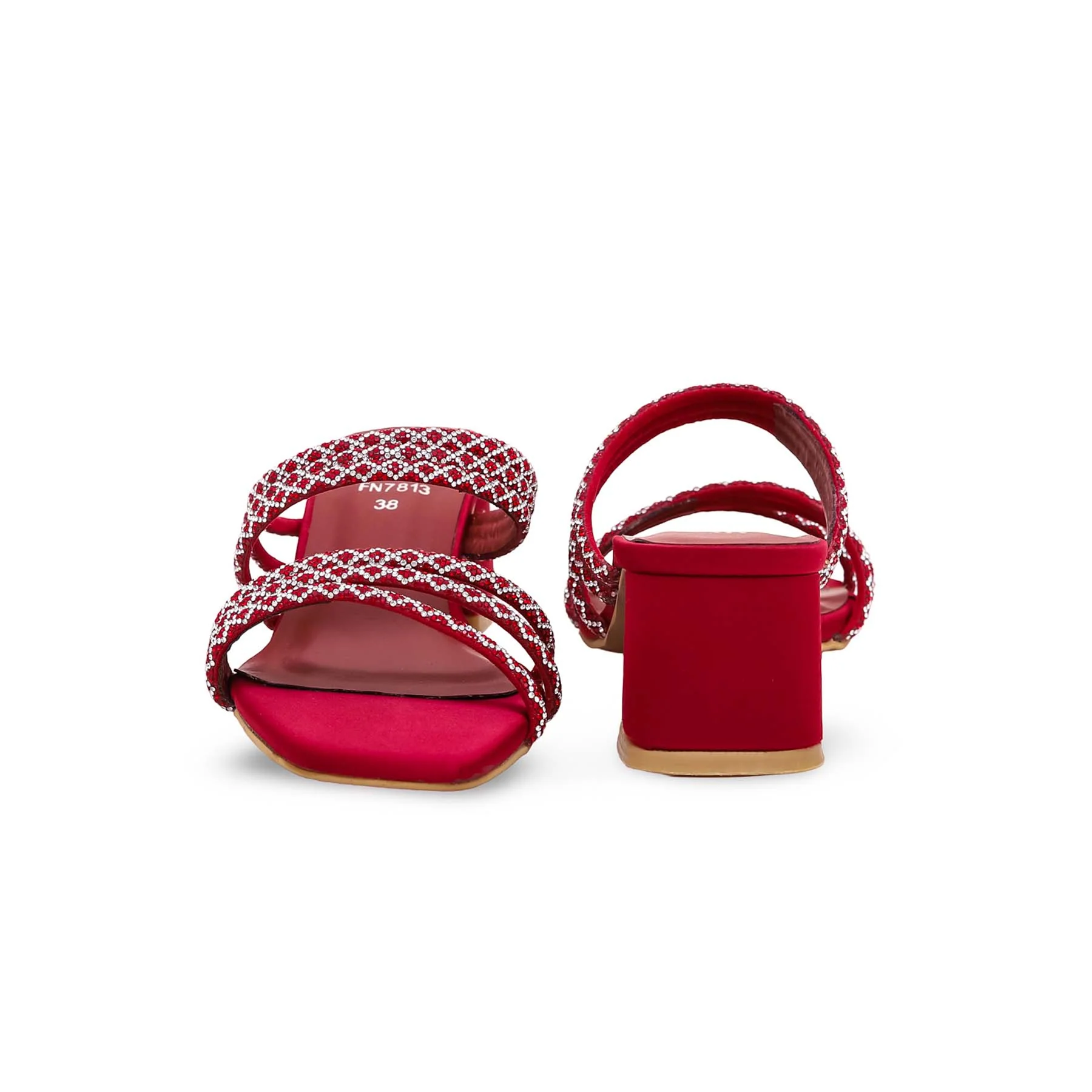 Maroon Fancy Slipper FN7813 - Image 4