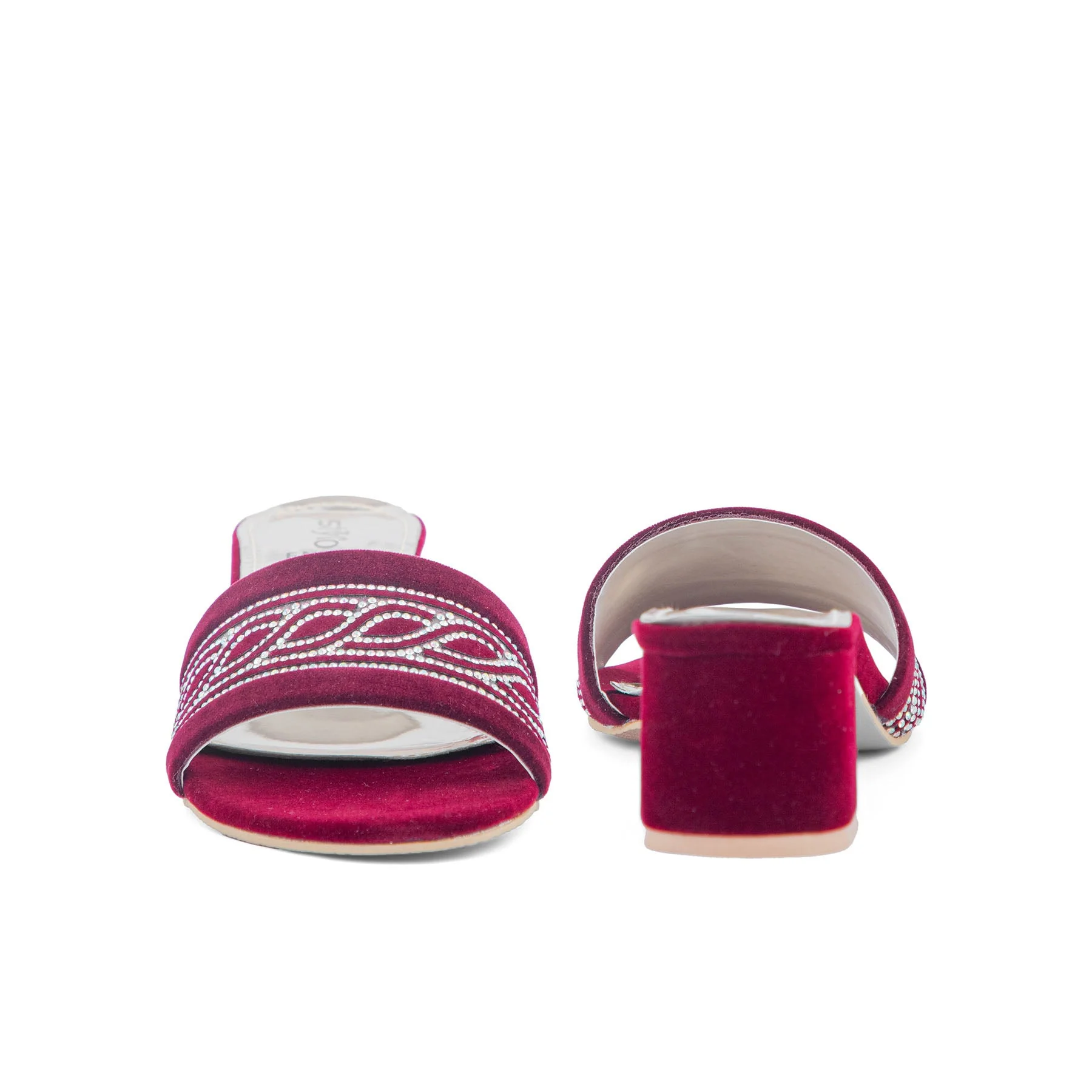 Maroon Fancy Slipper FN7829 - Image 4