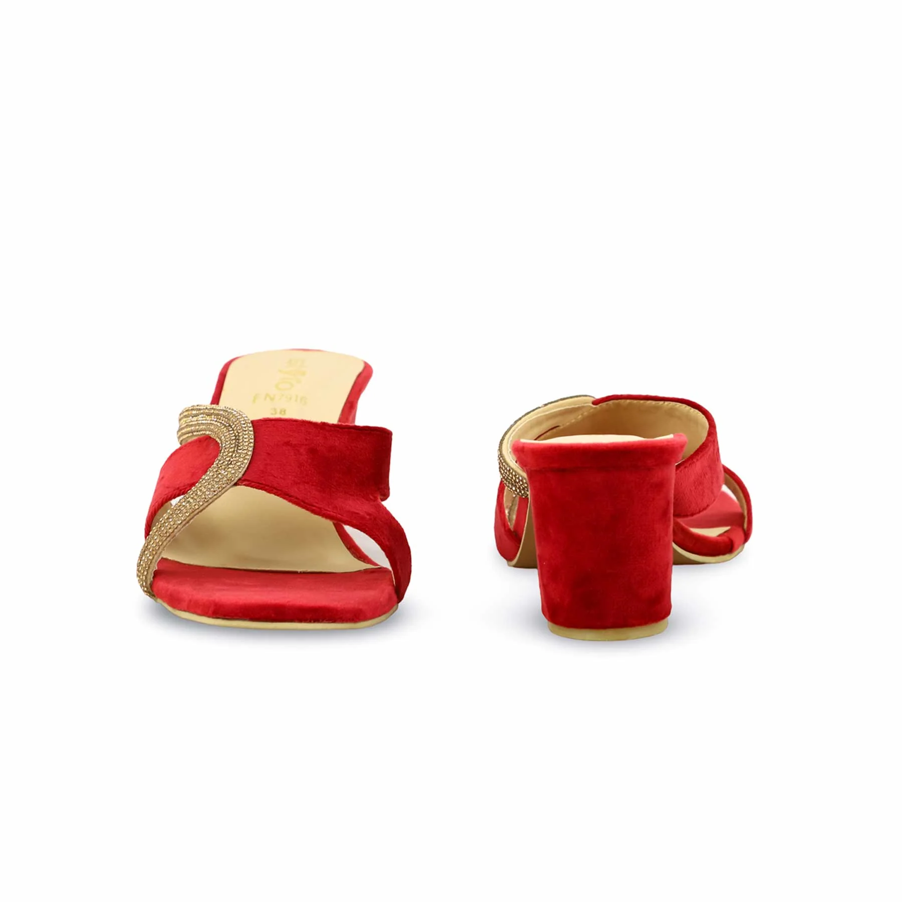 Maroon Fancy Slipper FN7916 - Image 4