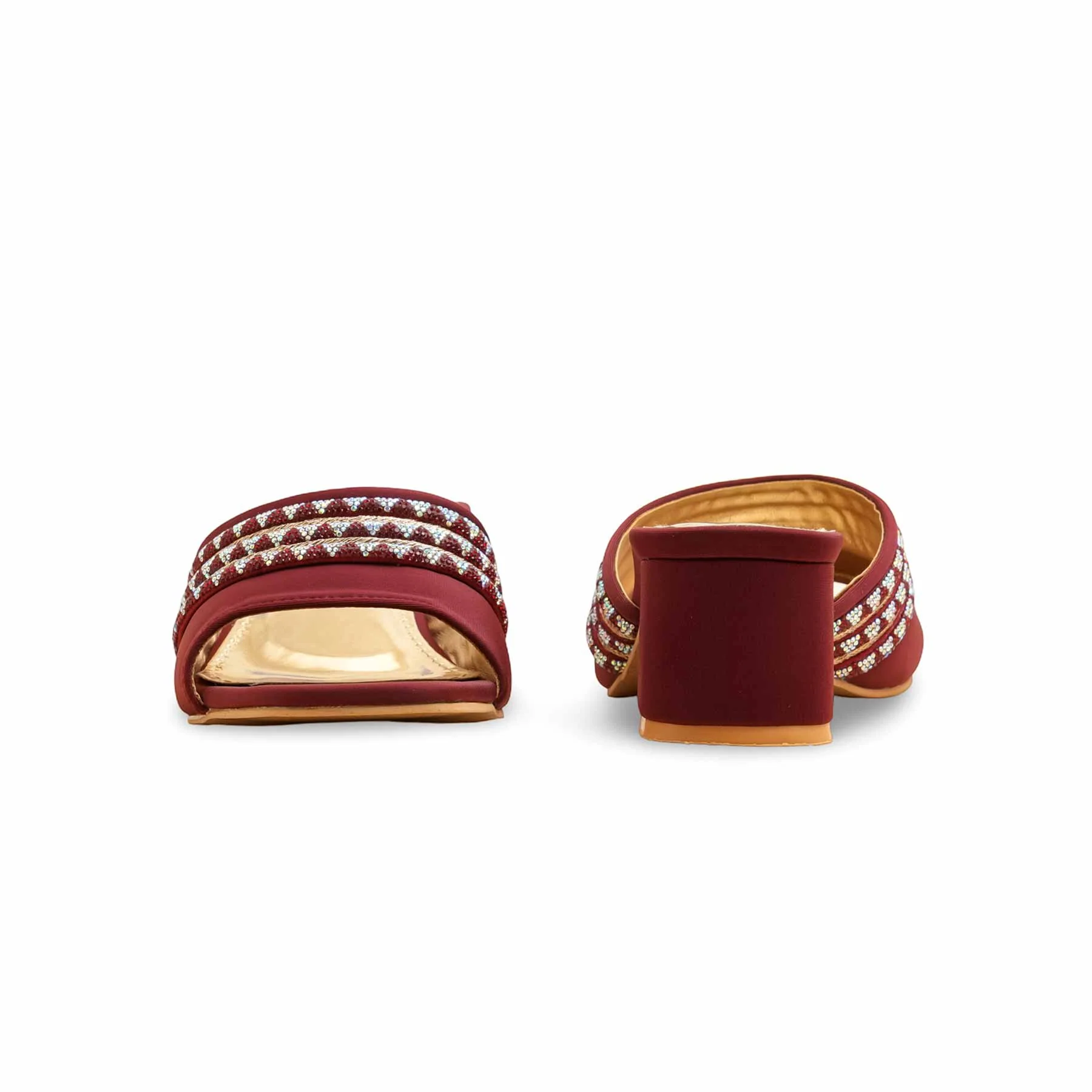 Maroon Fancy Slipper FN7978 - Image 4