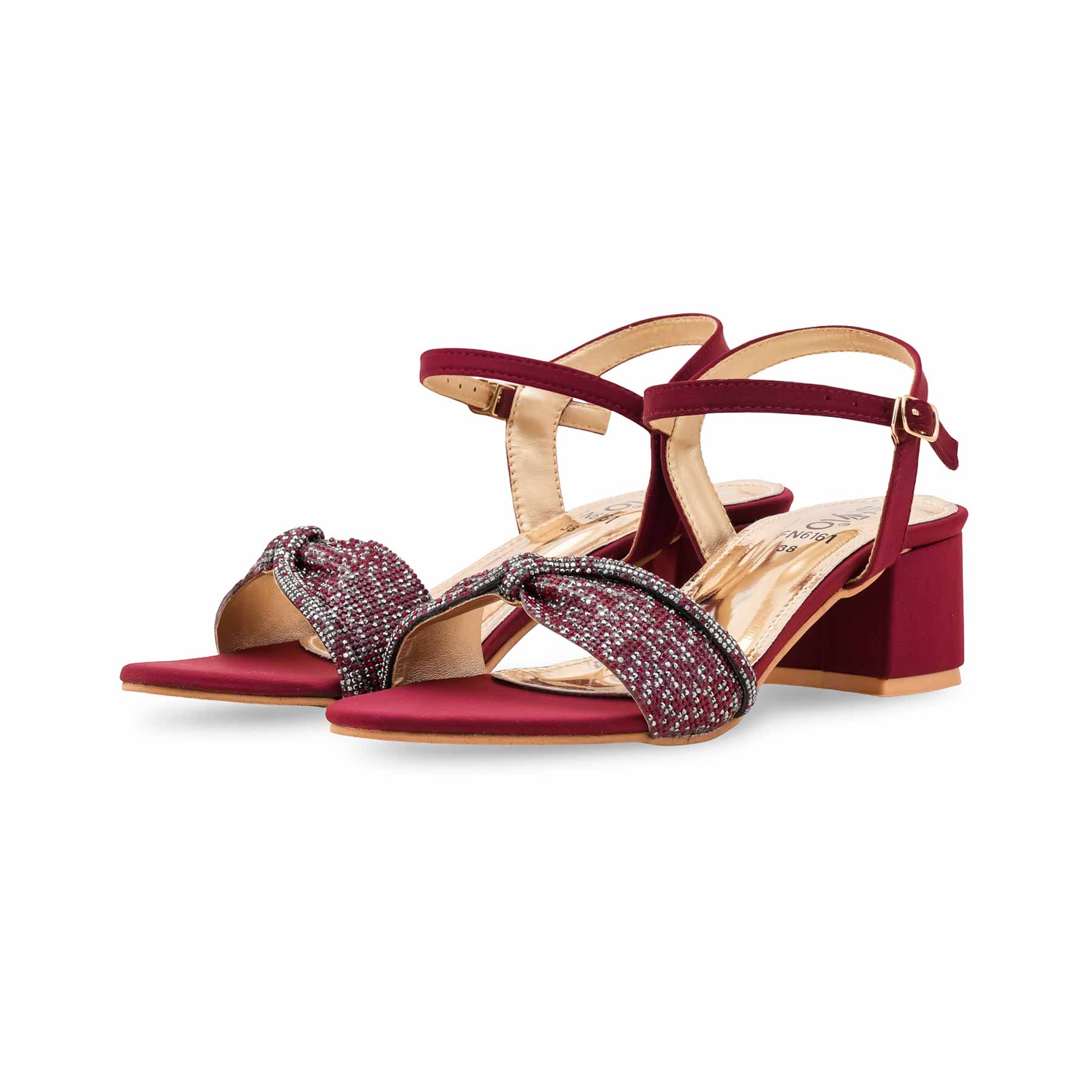 Maroon Fancy Women Sandal FN6161 - Image 5
