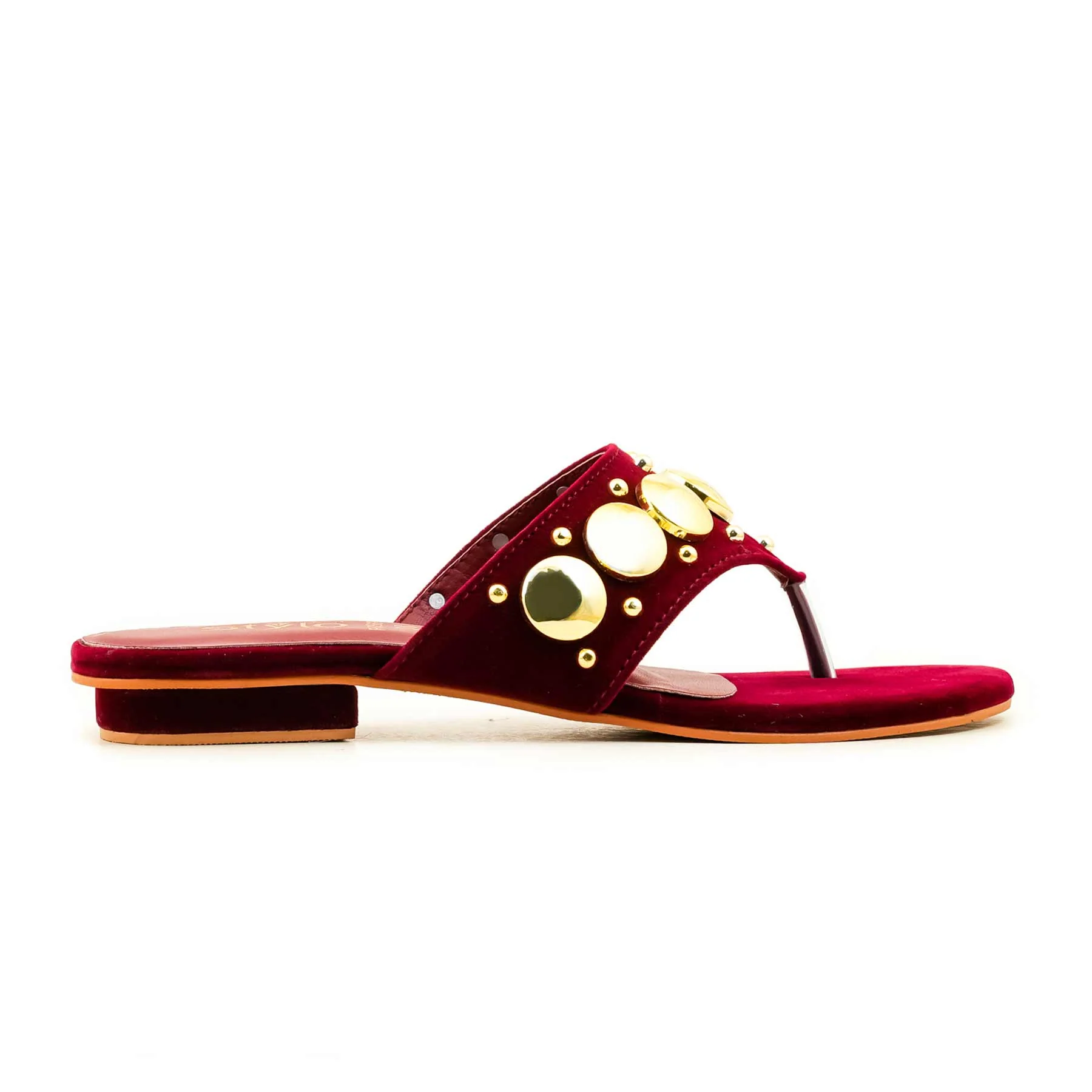 Maroon Formal Chappal For Ladies FR0568 - Image 2