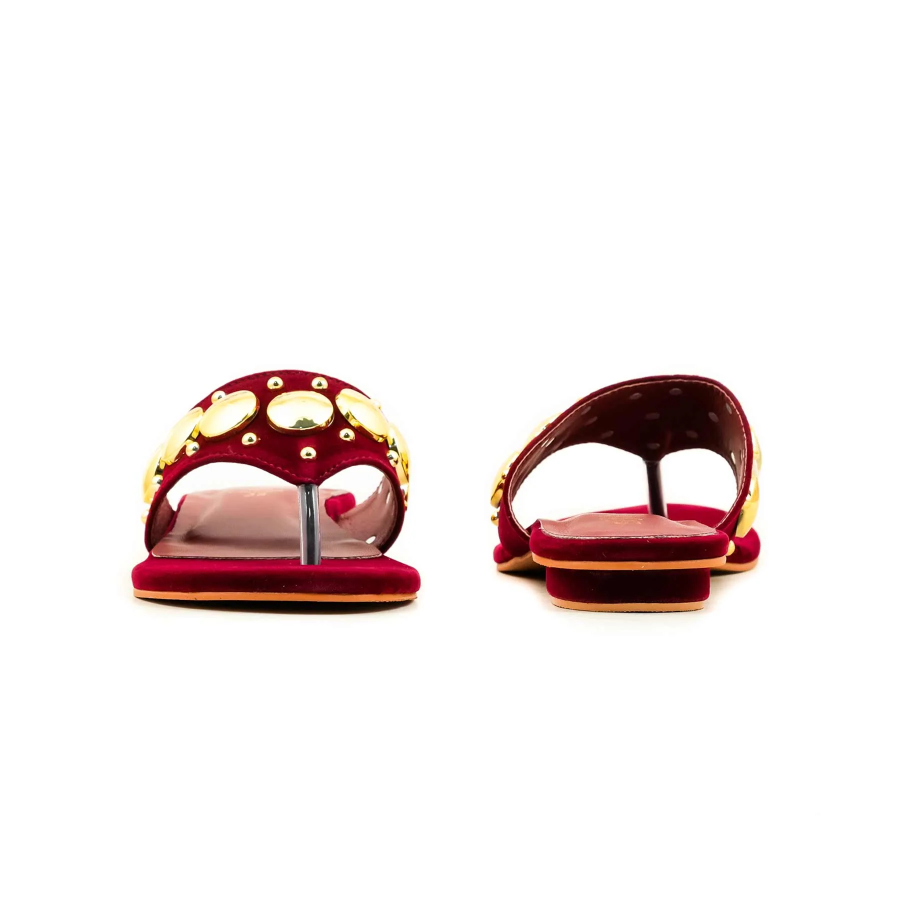 Maroon Formal Chappal For Ladies FR0568 - Image 4
