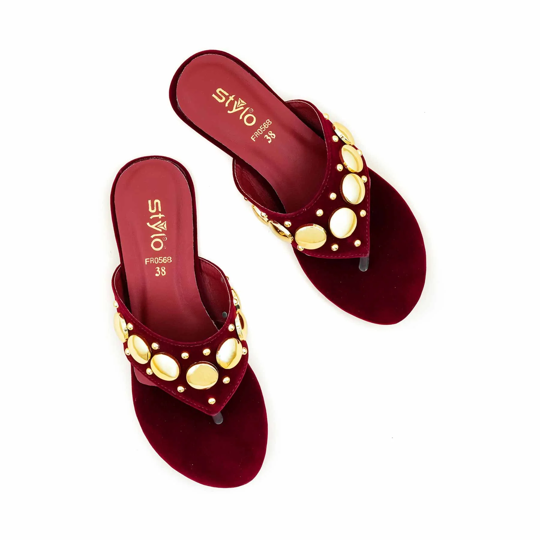 Maroon Formal Chappal For Ladies FR0568 - Image 5