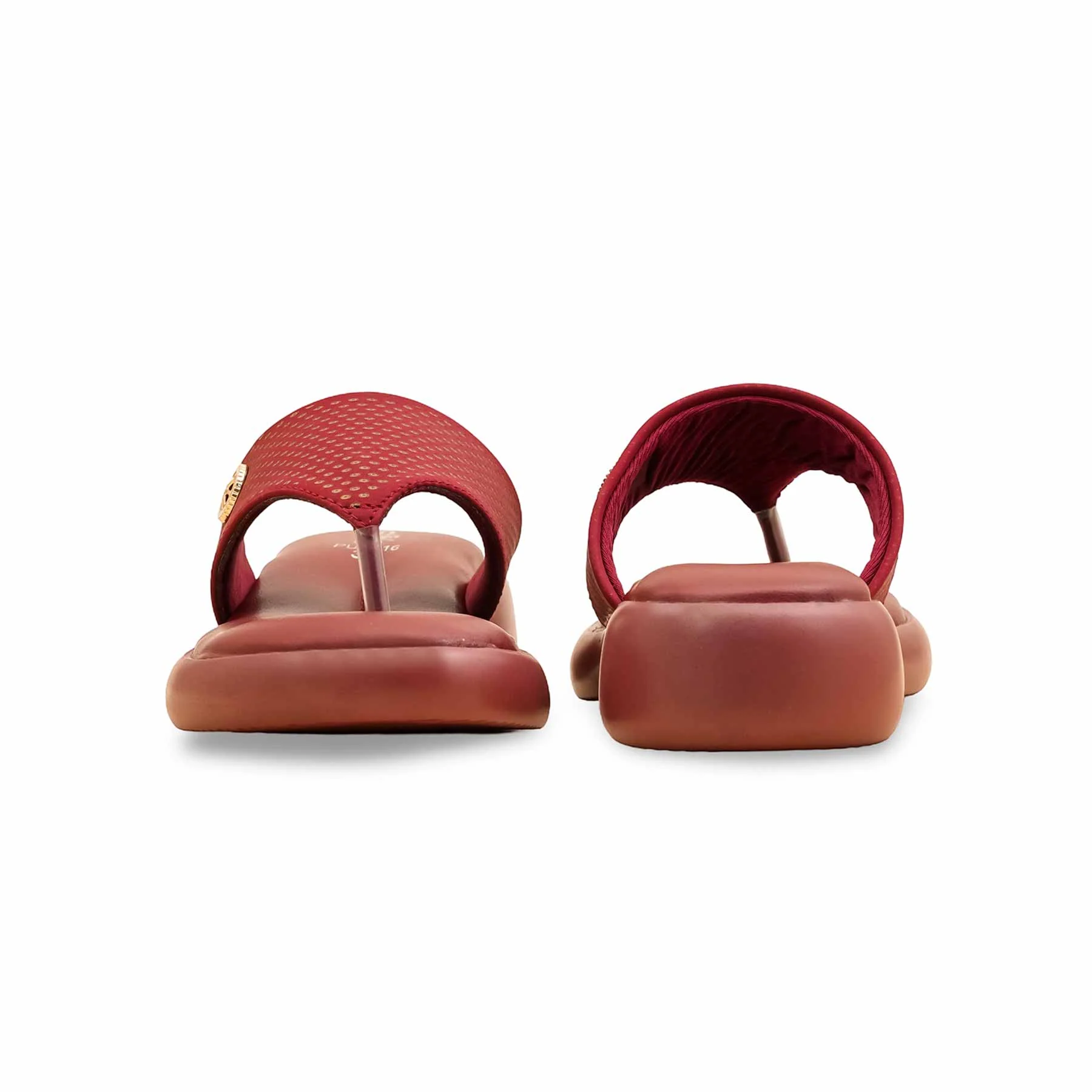 Maroon Formal Chappal For Ladies PU0616 - Image 4