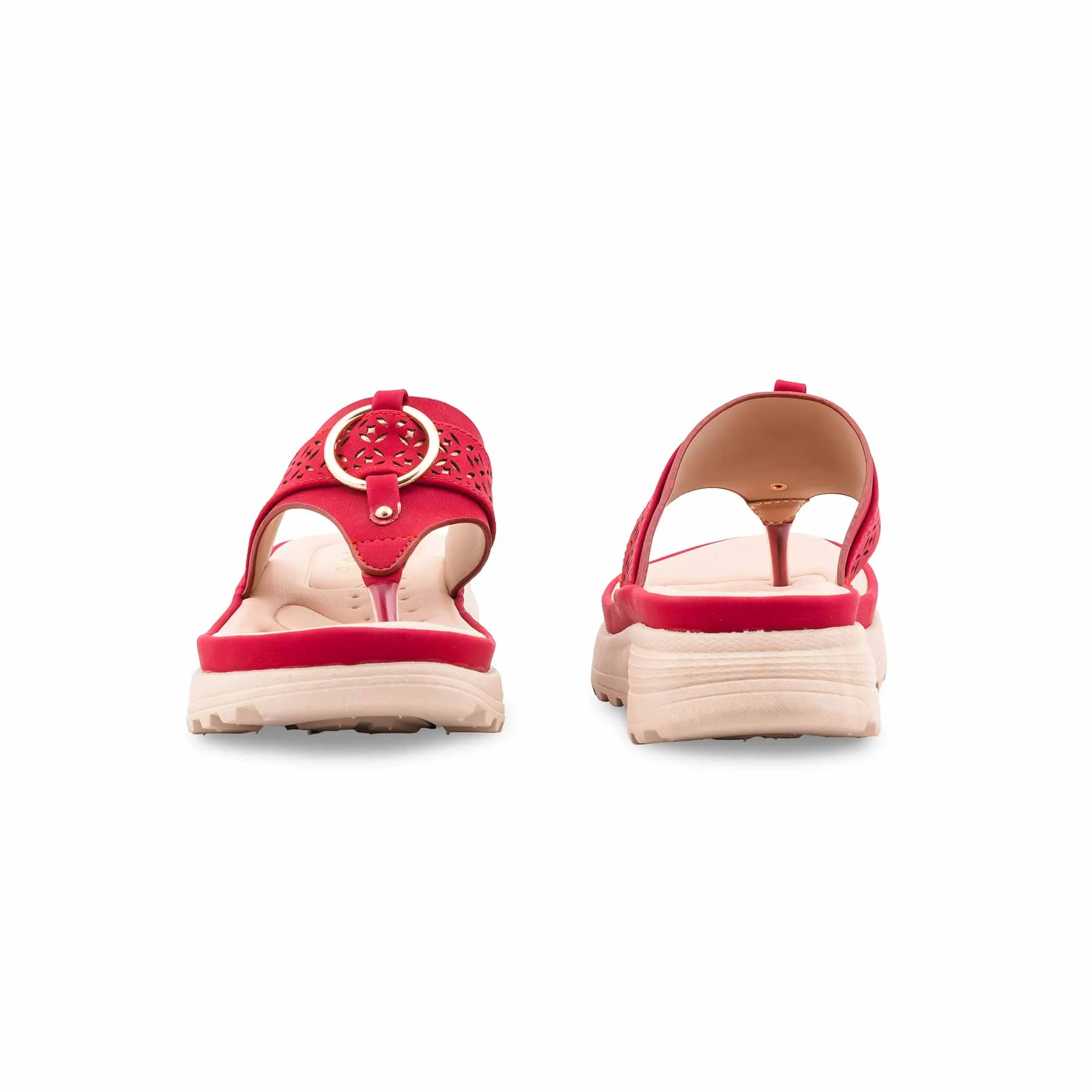 Maroon Formal Chappal For Women PU0682 - Image 4