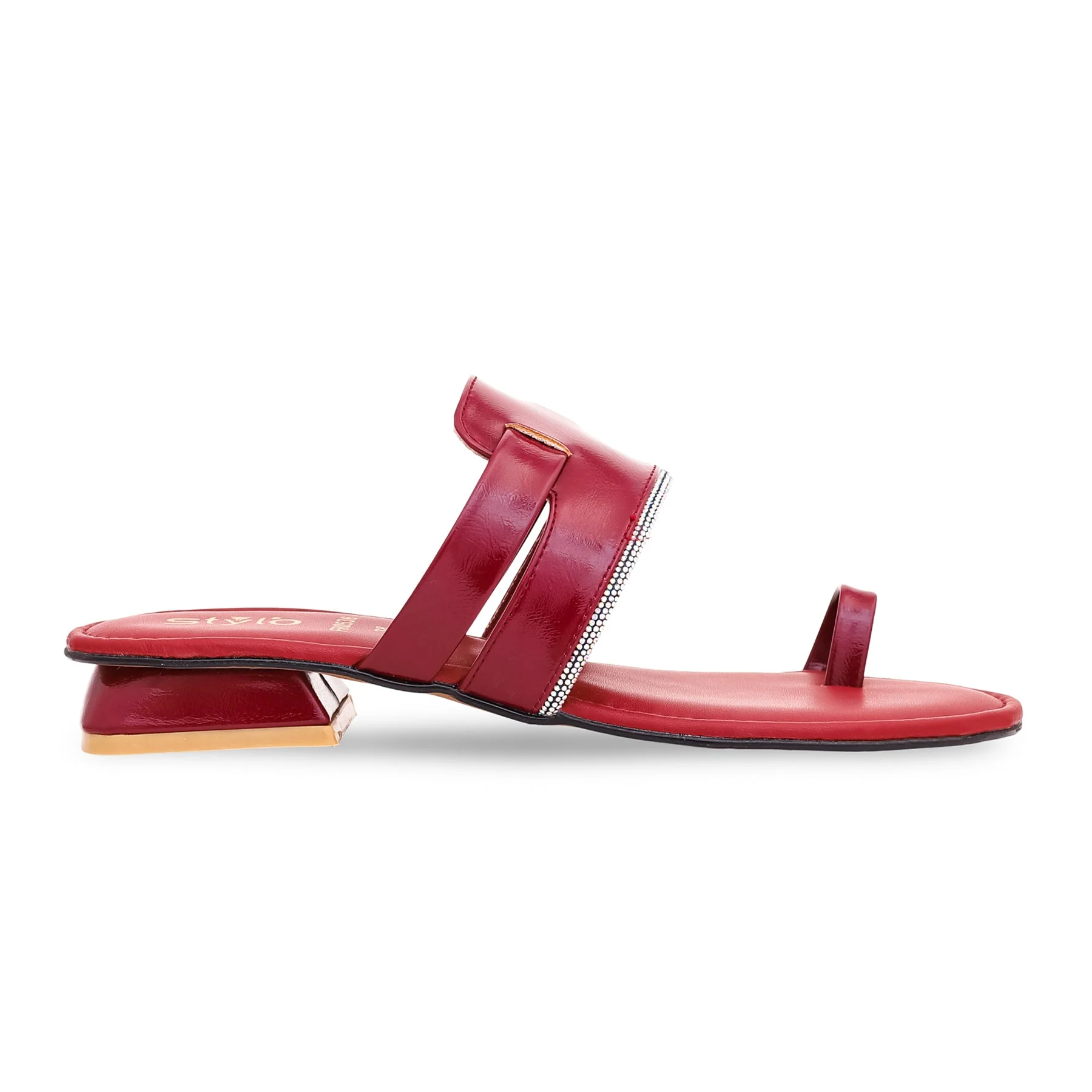 Maroon Formal Chappal FR0536 - Image 2
