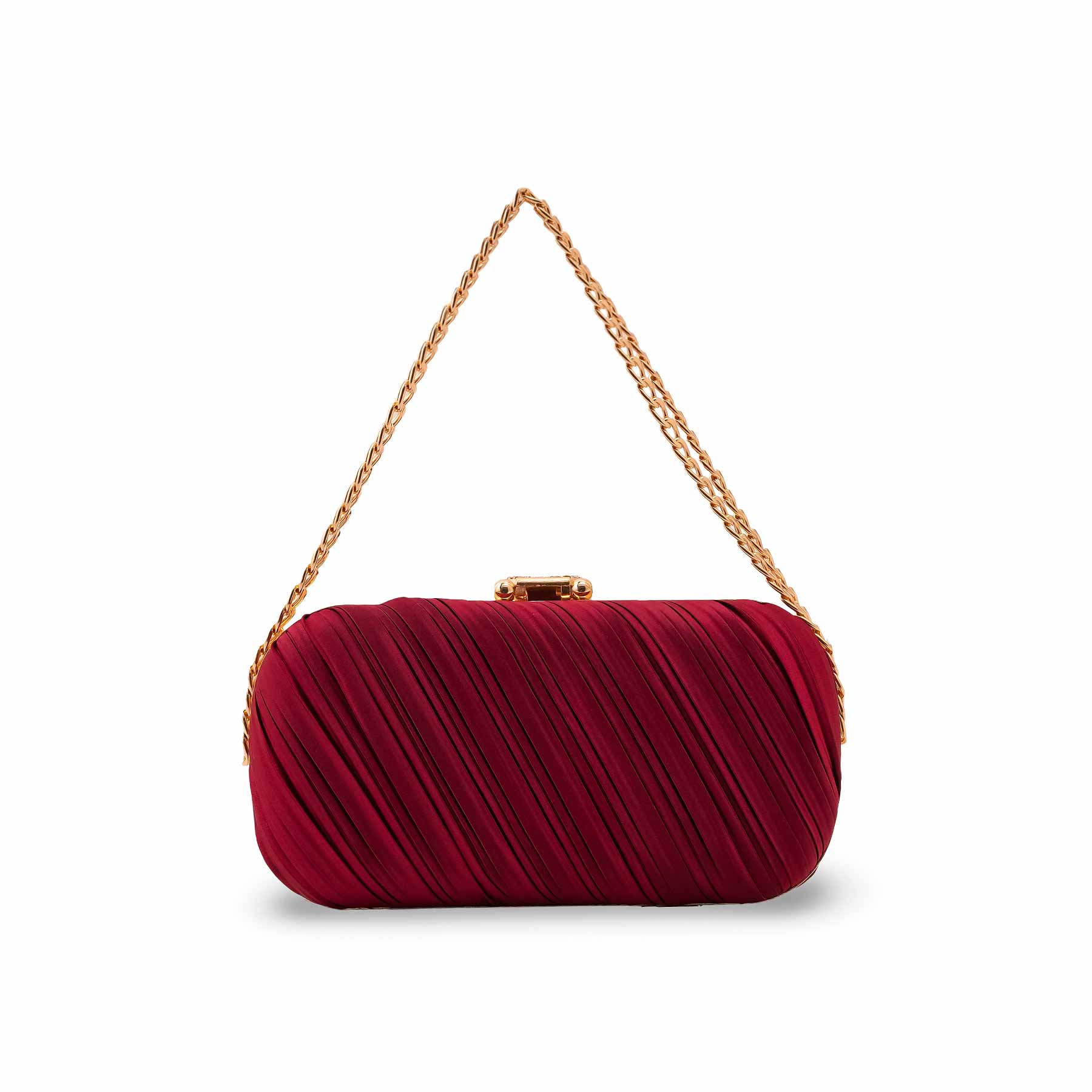 Maroon Formal Clutch For Ladies P24440 - Image 4