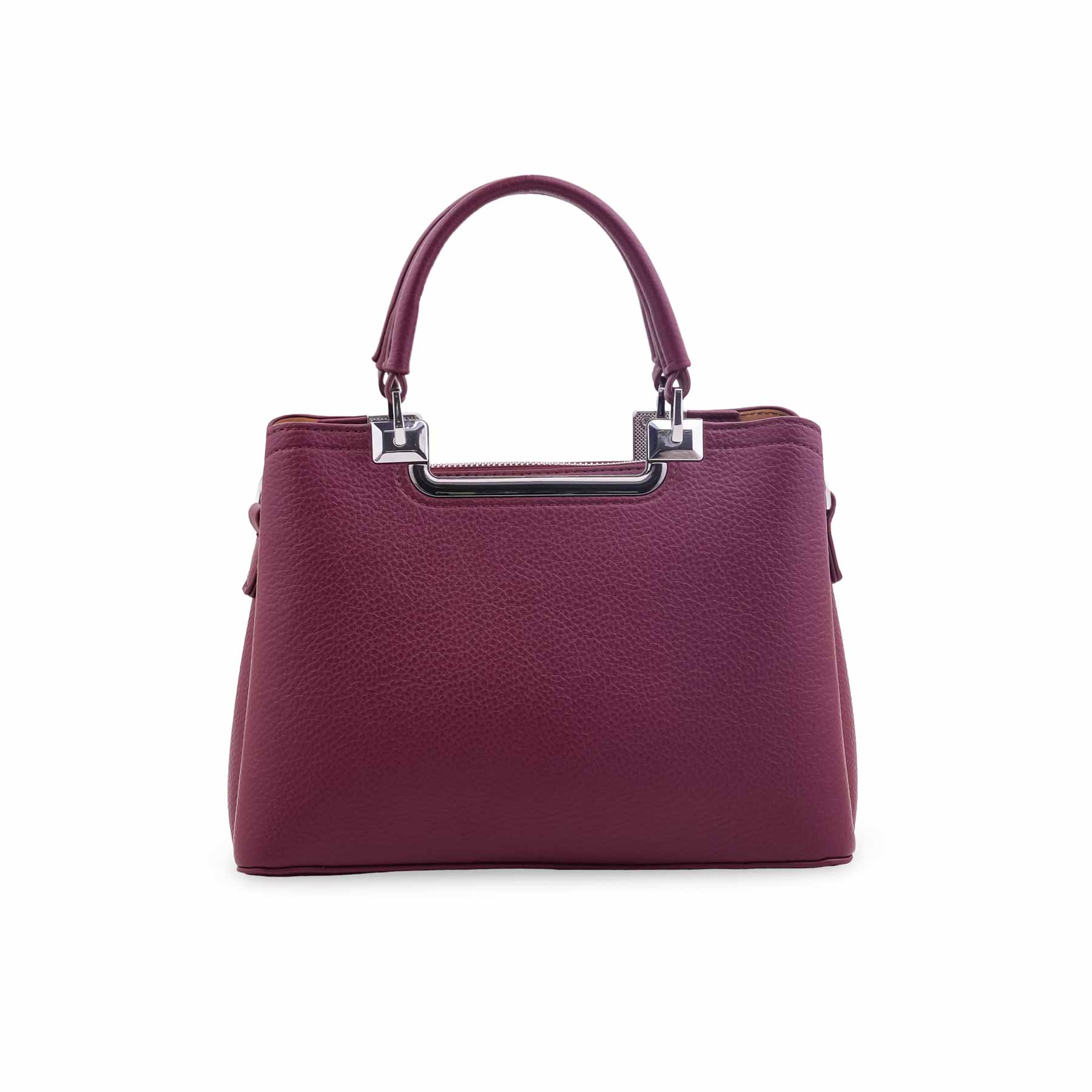 Maroon Formal Hand Bag For Ladies P36558 - Image 5
