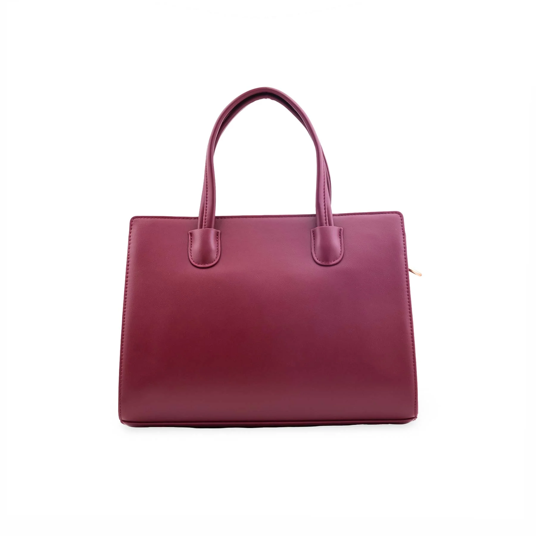Maroon Formal Hand Bag For Ladies P36566 - Image 4