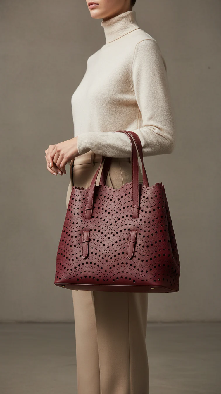 Maroon Formal Hand Bag For Ladies P55816