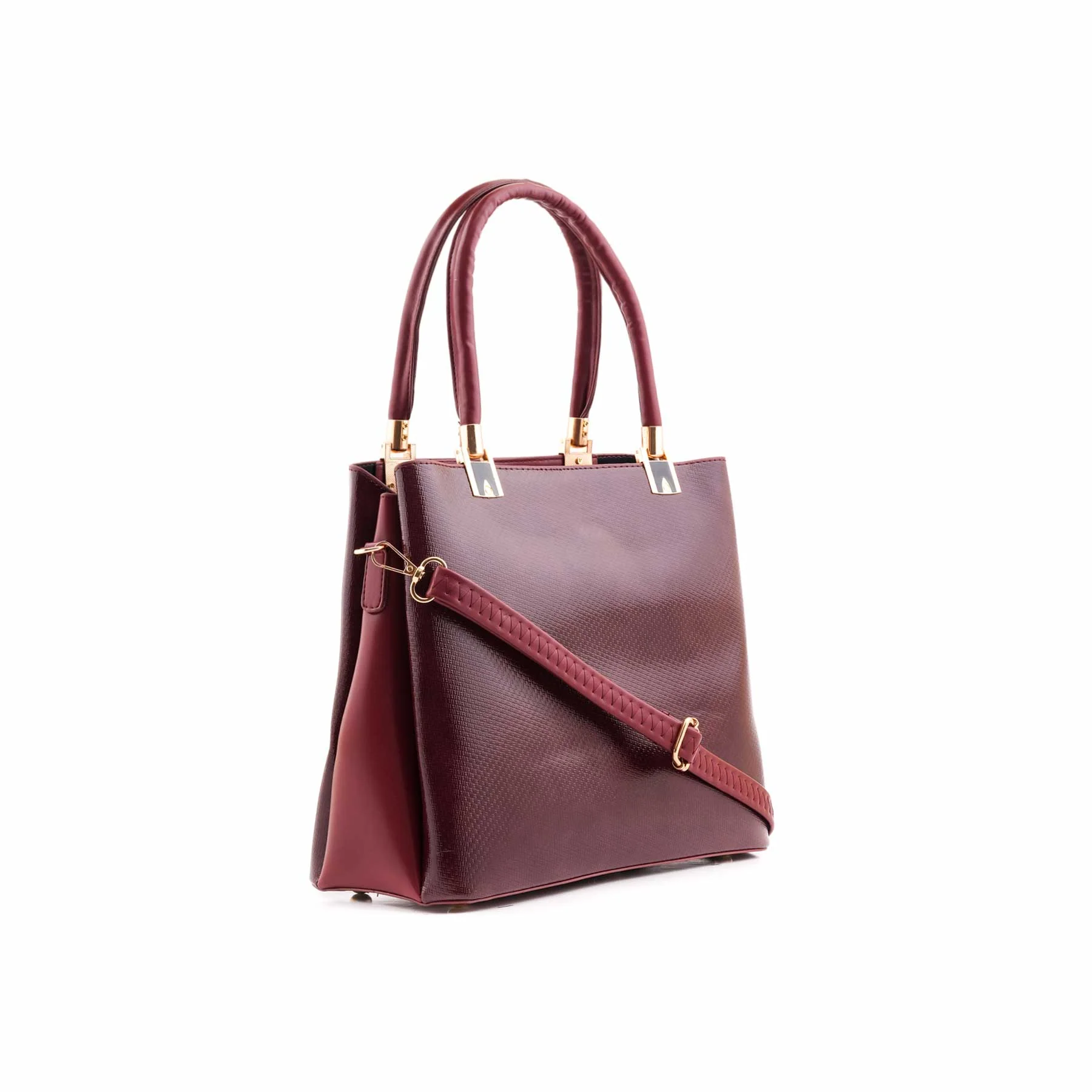 Maroon Formal Hand Bag For Ladies P55883 - Image 3
