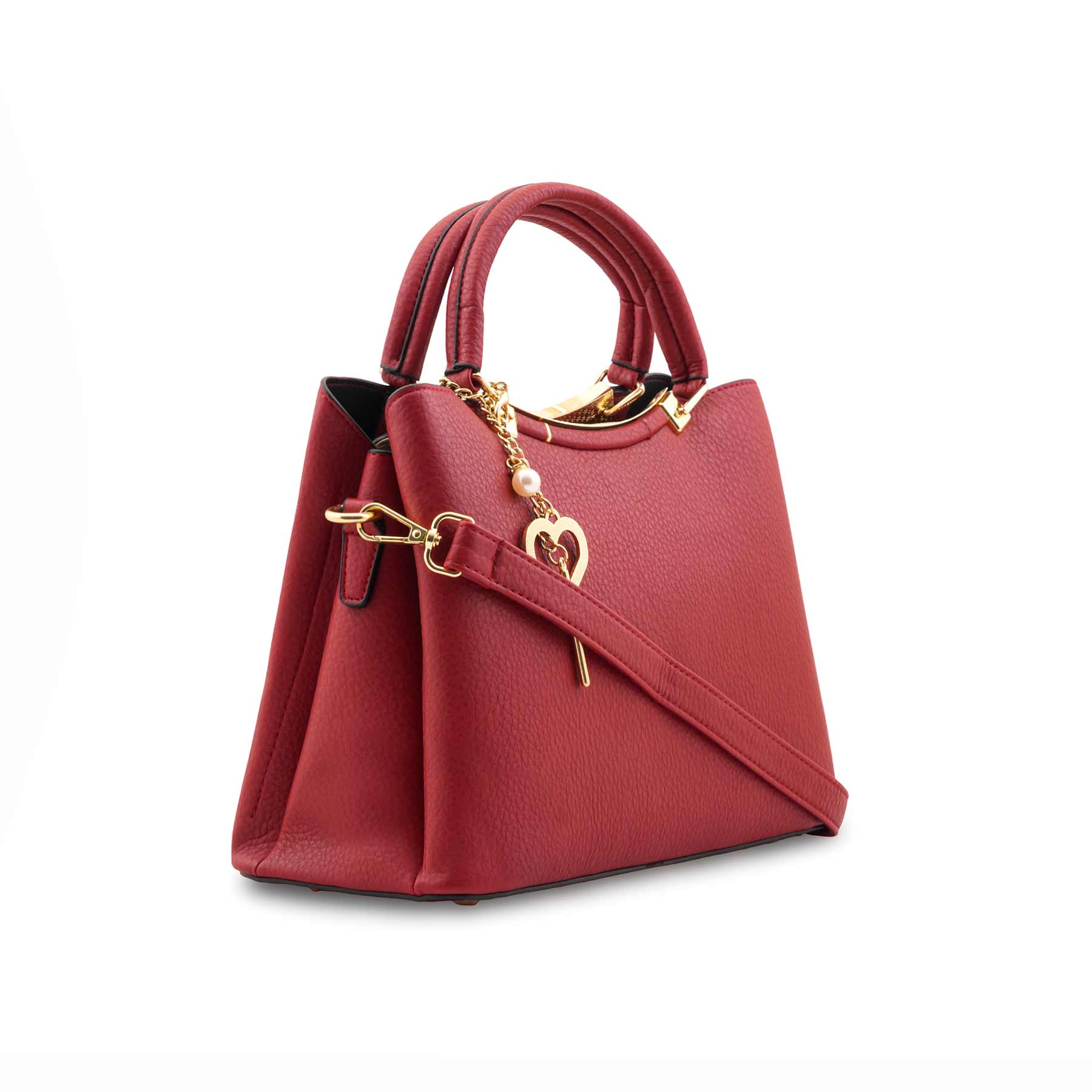 Maroon Formal Hand Bag For Women P36441 - Image 3