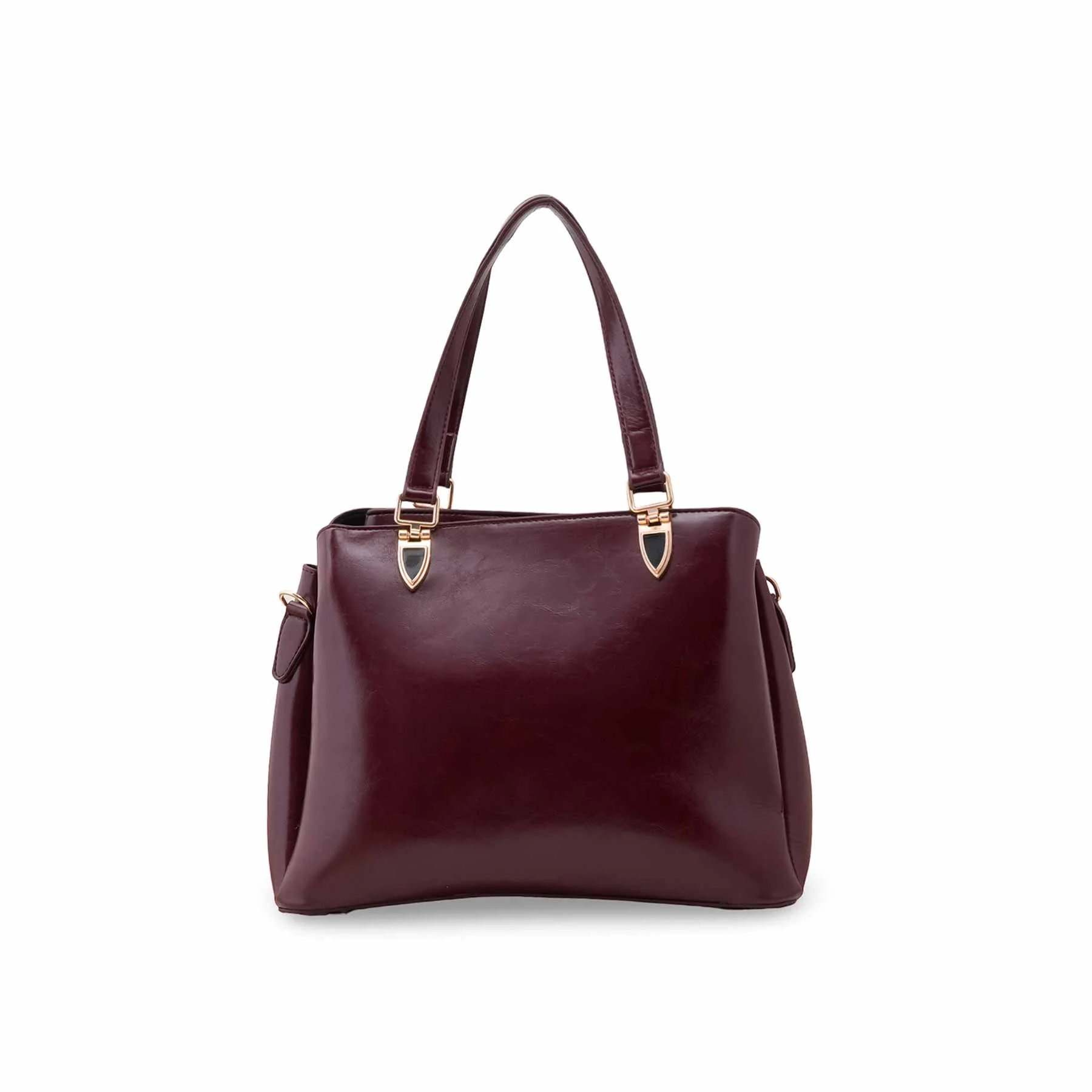 Maroon Formal Hand Bag For Women P55886 - Image 4