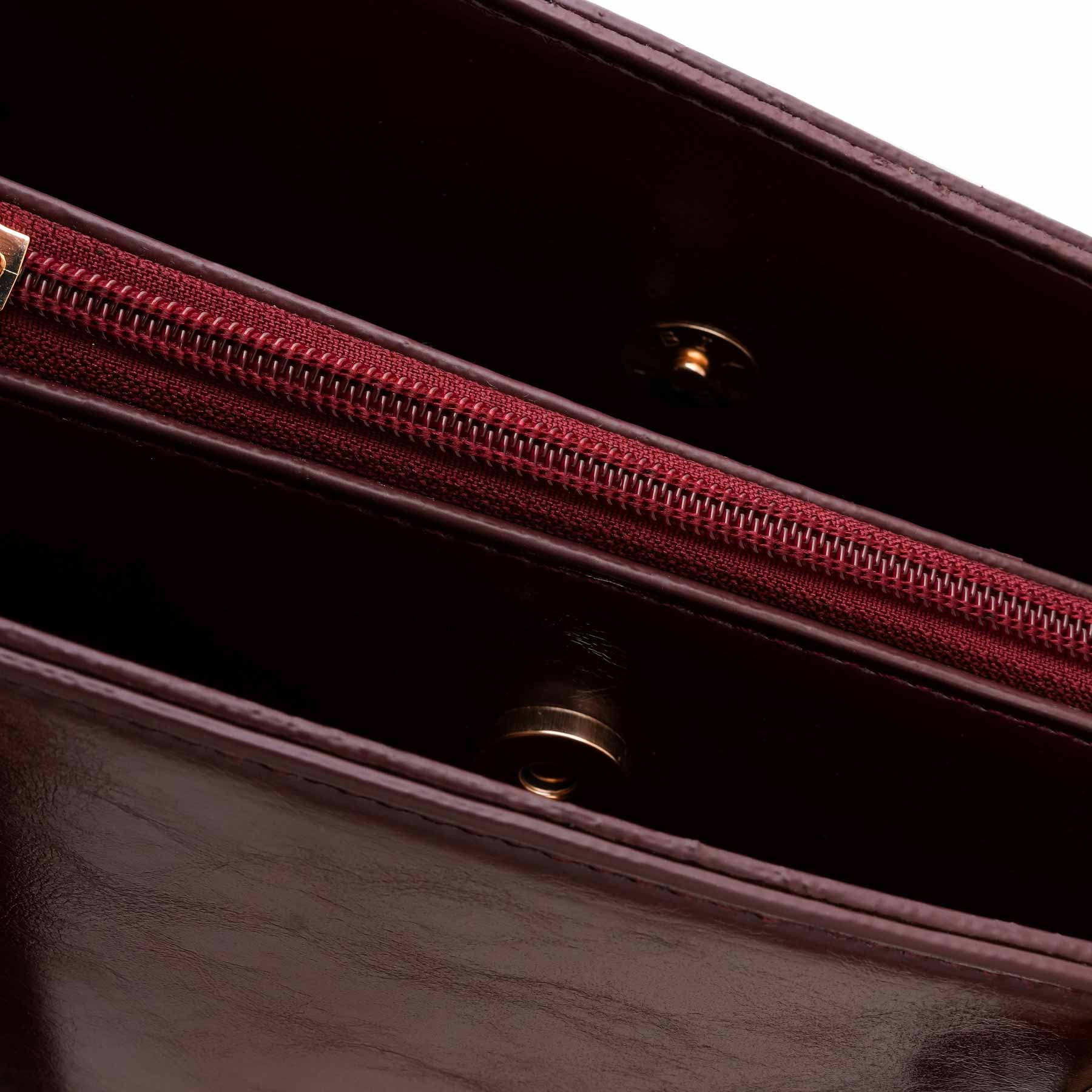 Maroon Formal Hand Bag For Women P55886 - Image 6