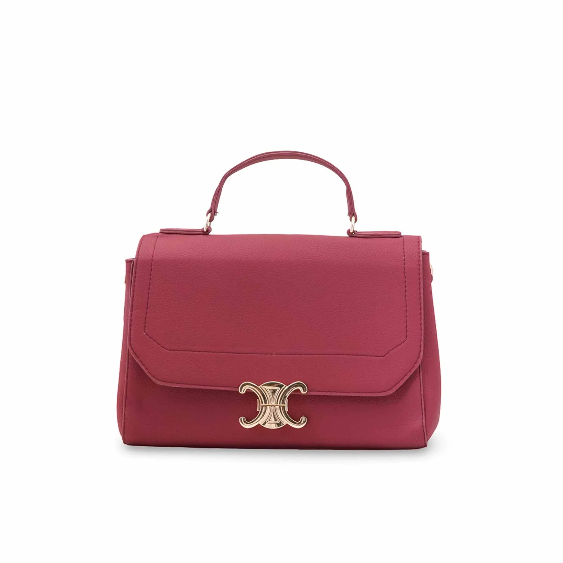 Maroon Formal Hand Bag For Women P55889 - Image 2