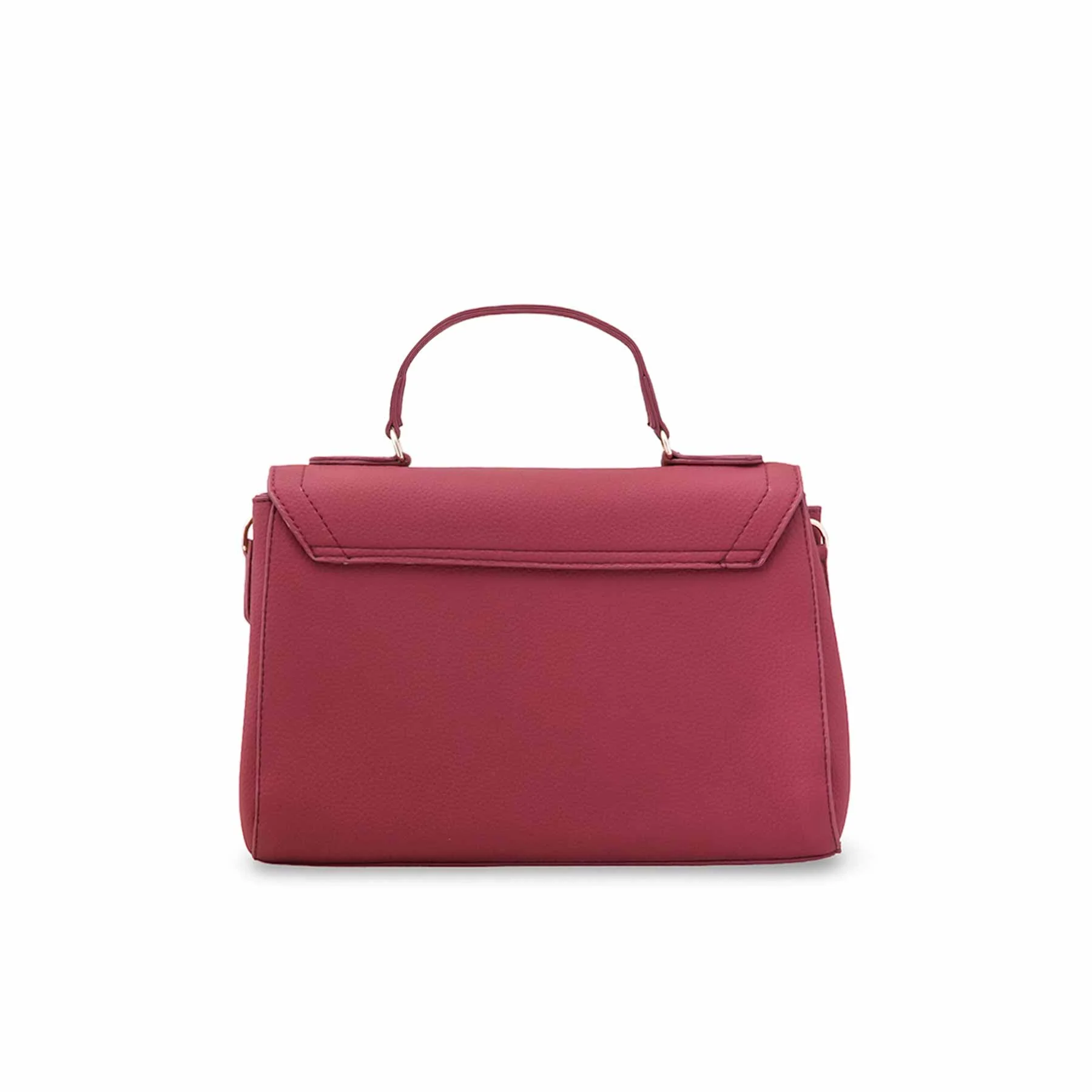 Maroon Formal Hand Bag For Women P55889 - Image 4