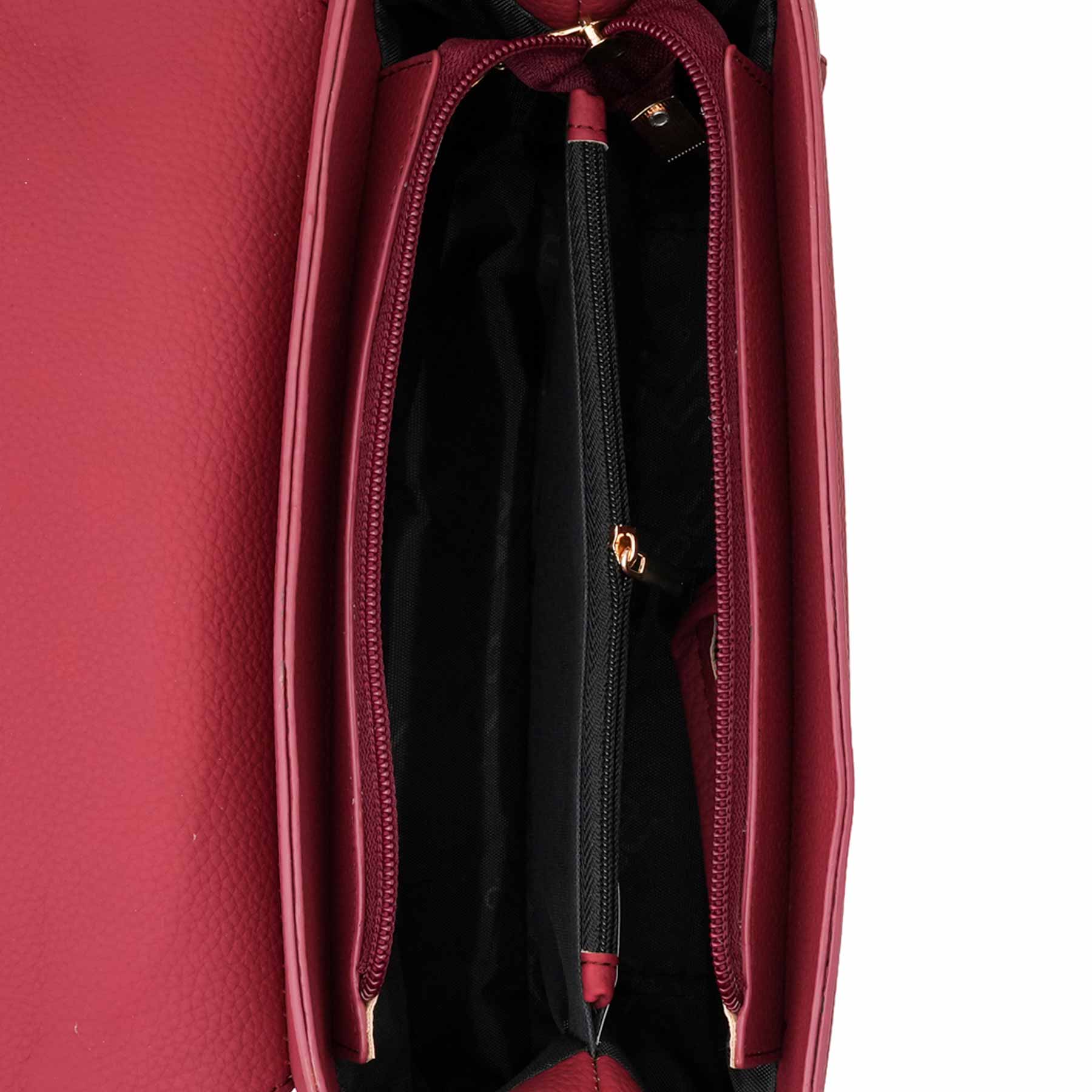 Maroon Formal Hand Bag For Women P55889 - Image 5