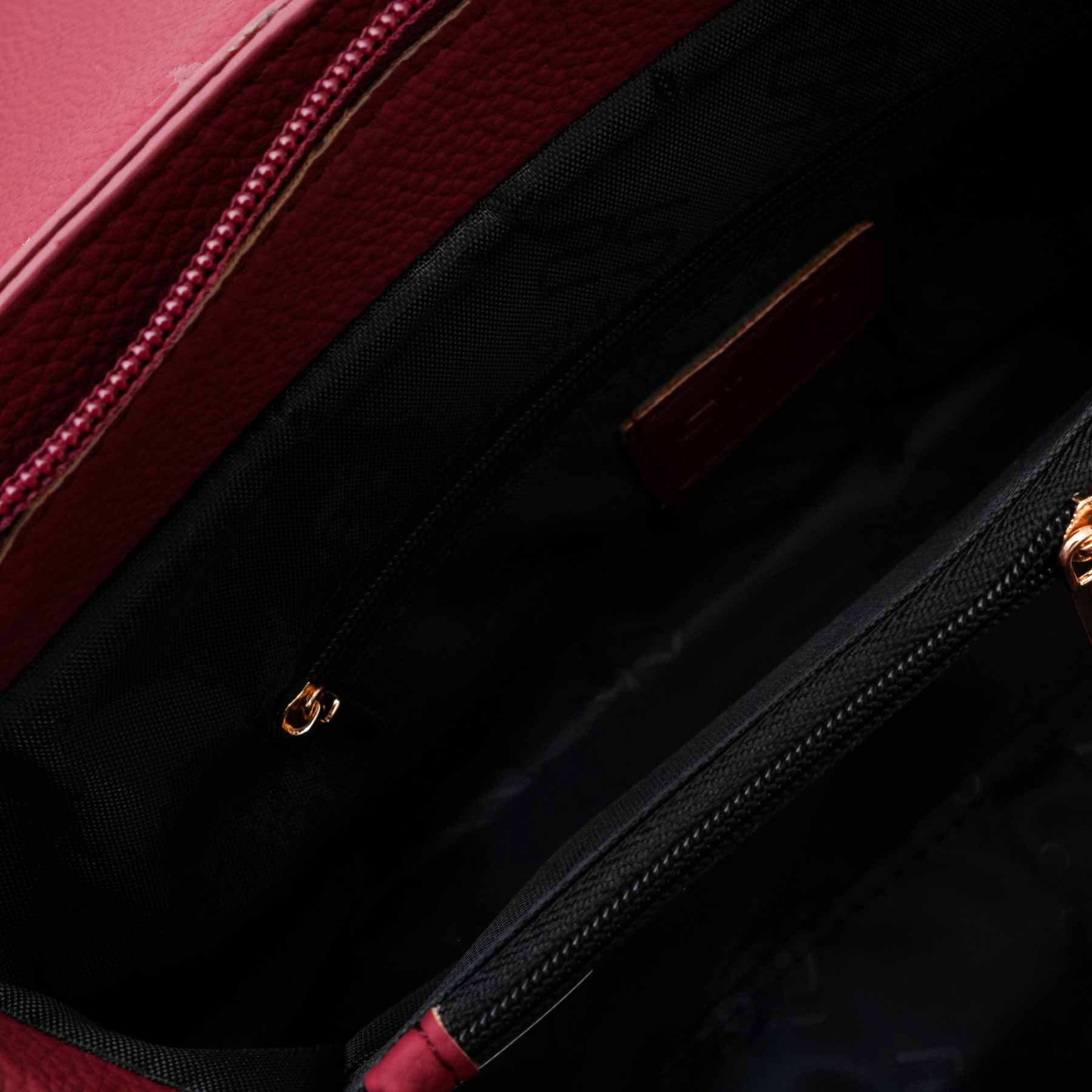 Maroon Formal Hand Bag For Women P55889 - Image 6