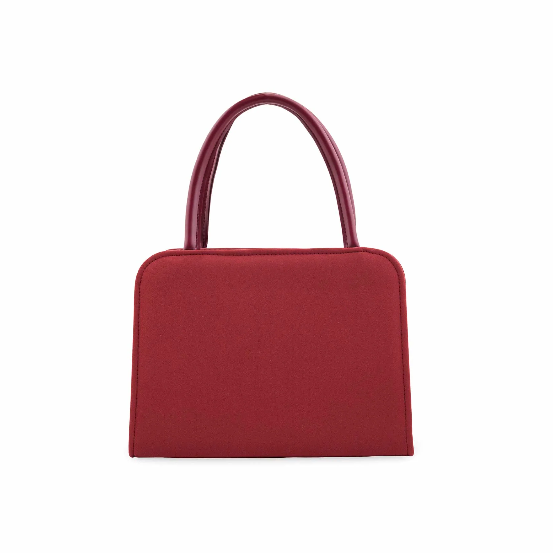 Maroon Formal Hand Bag For Women P56311 - Image 4