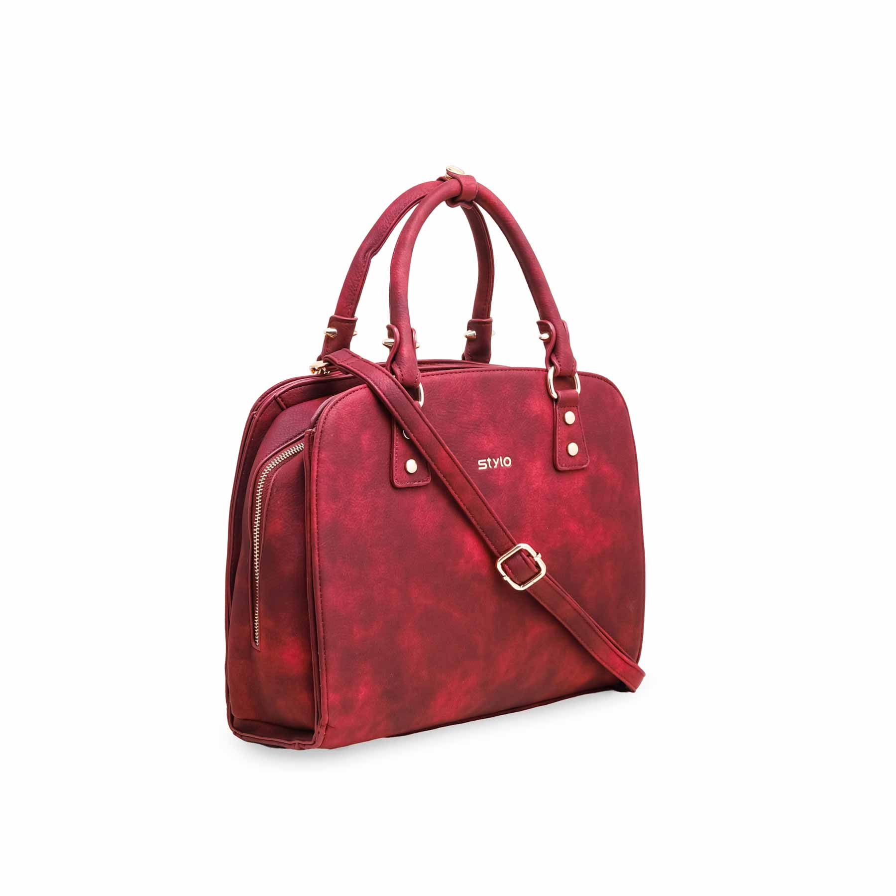 Maroon Formal Hand Bag P36132 - Image 2
