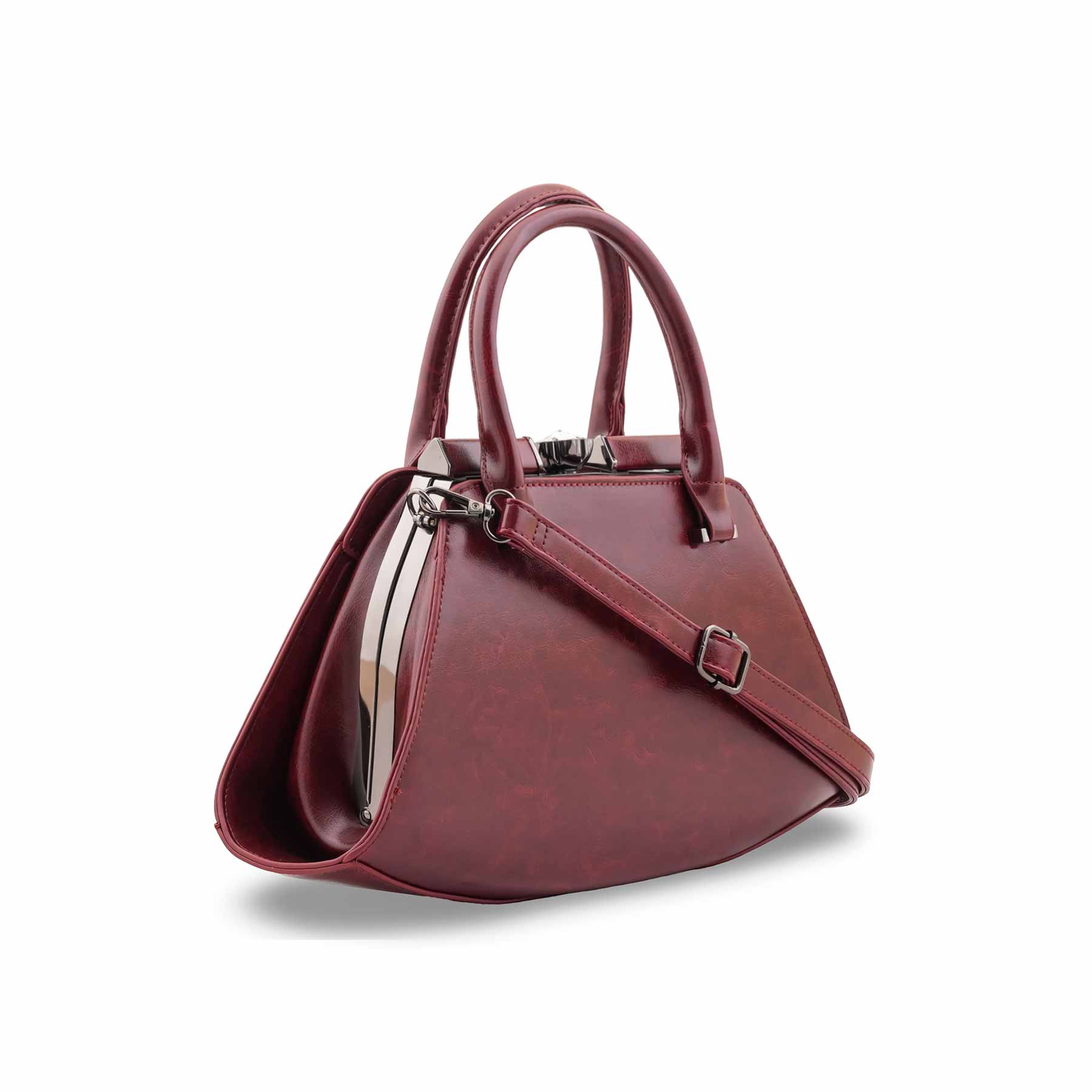 Maroon Formal Hand Bag P36471 - Image 3