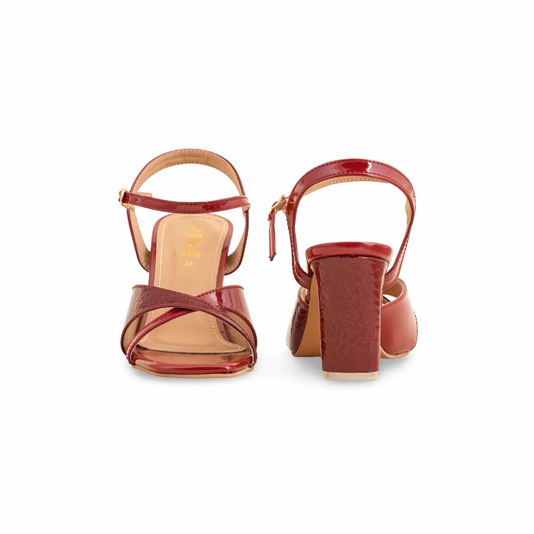 Maroon Formal Sandal For Ladies FR5367 - Image 4